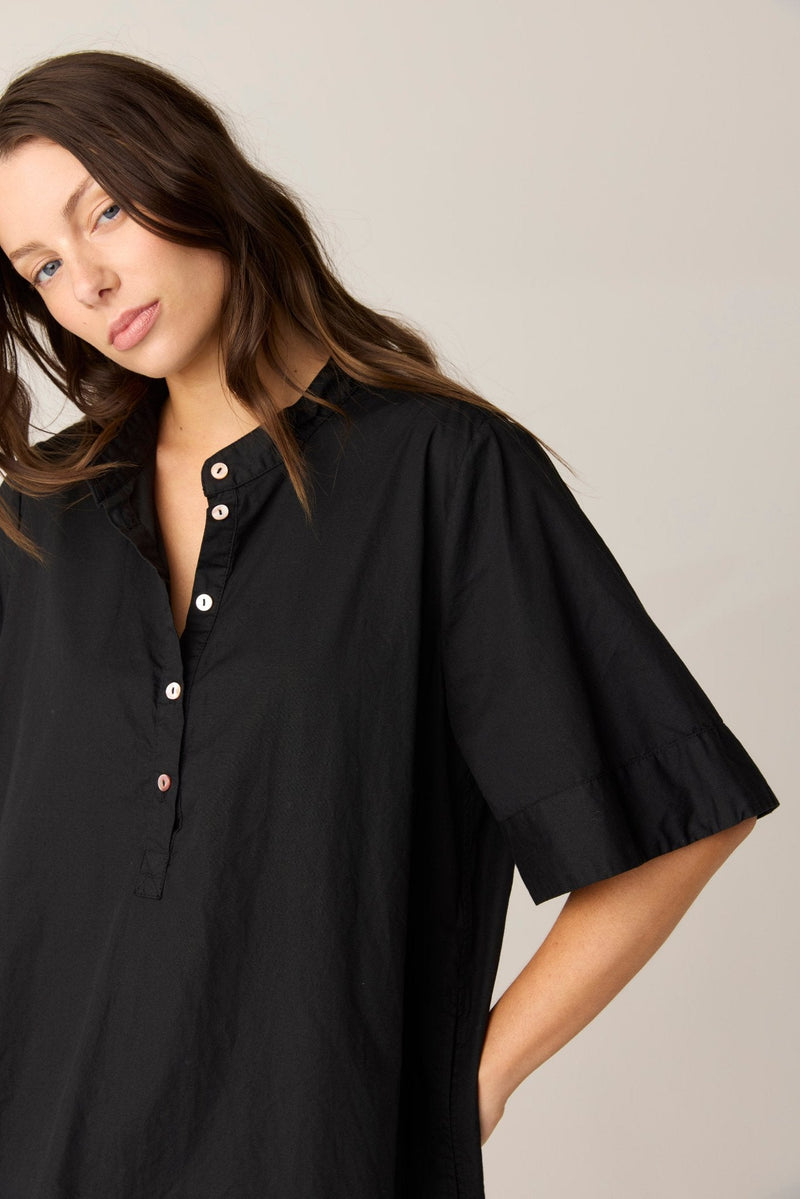 SHORE SHIRT DRESS - NOIR (PRE - ORDER) - Primness