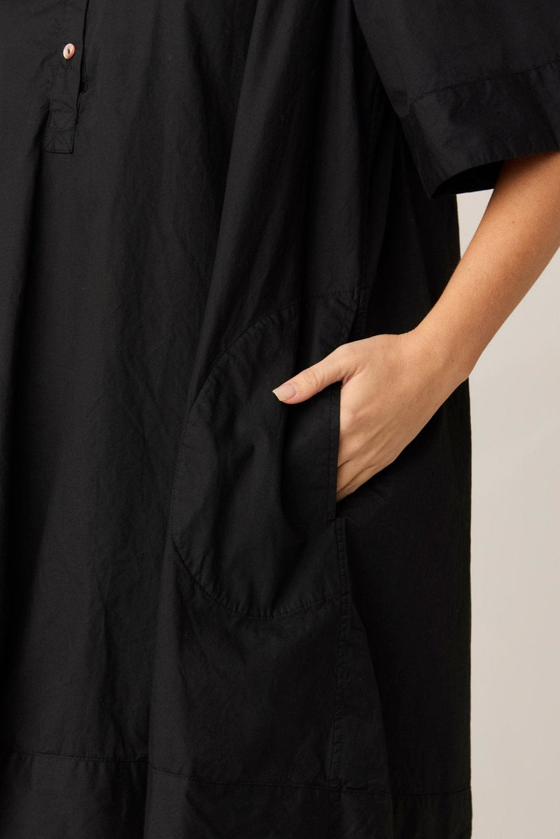 SHORE SHIRT DRESS - NOIR (PRE - ORDER) - Primness