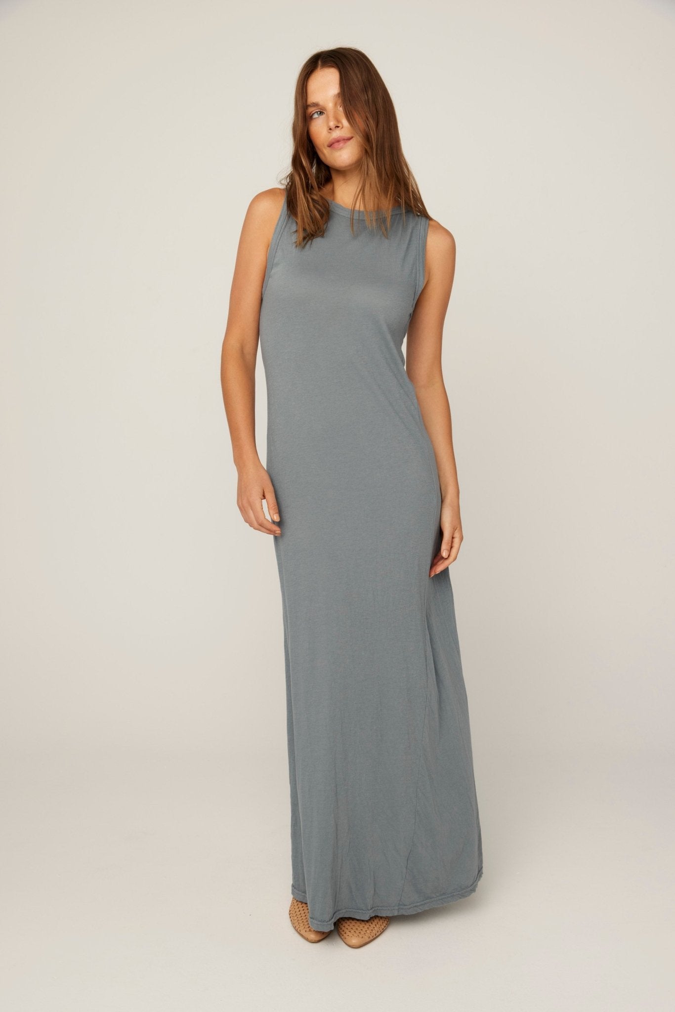 YENI TANK DRESS - GREY MIST (PRE-ORDER) - Primness