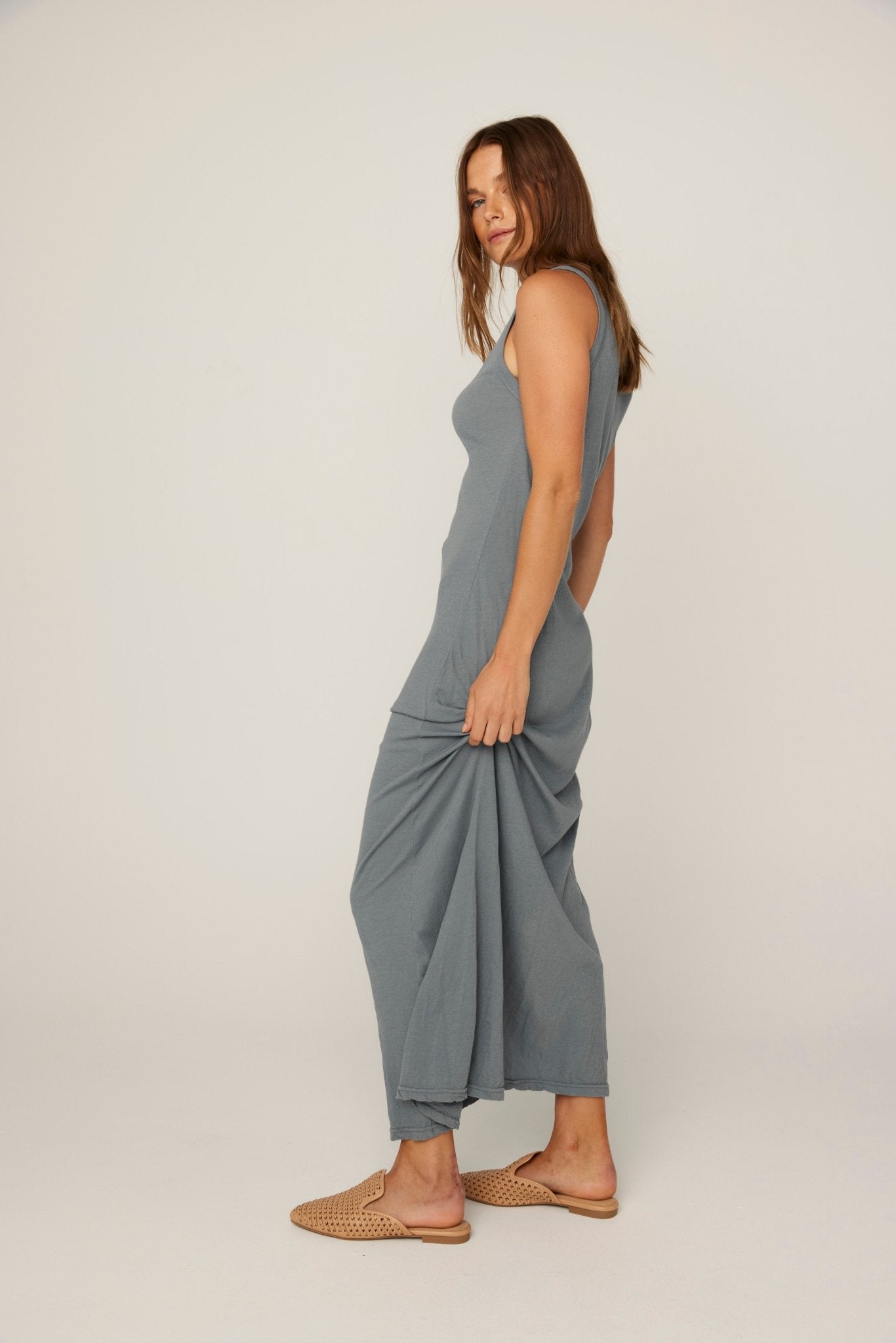 YENI TANK DRESS - GREY MIST (PRE-ORDER) - Primness