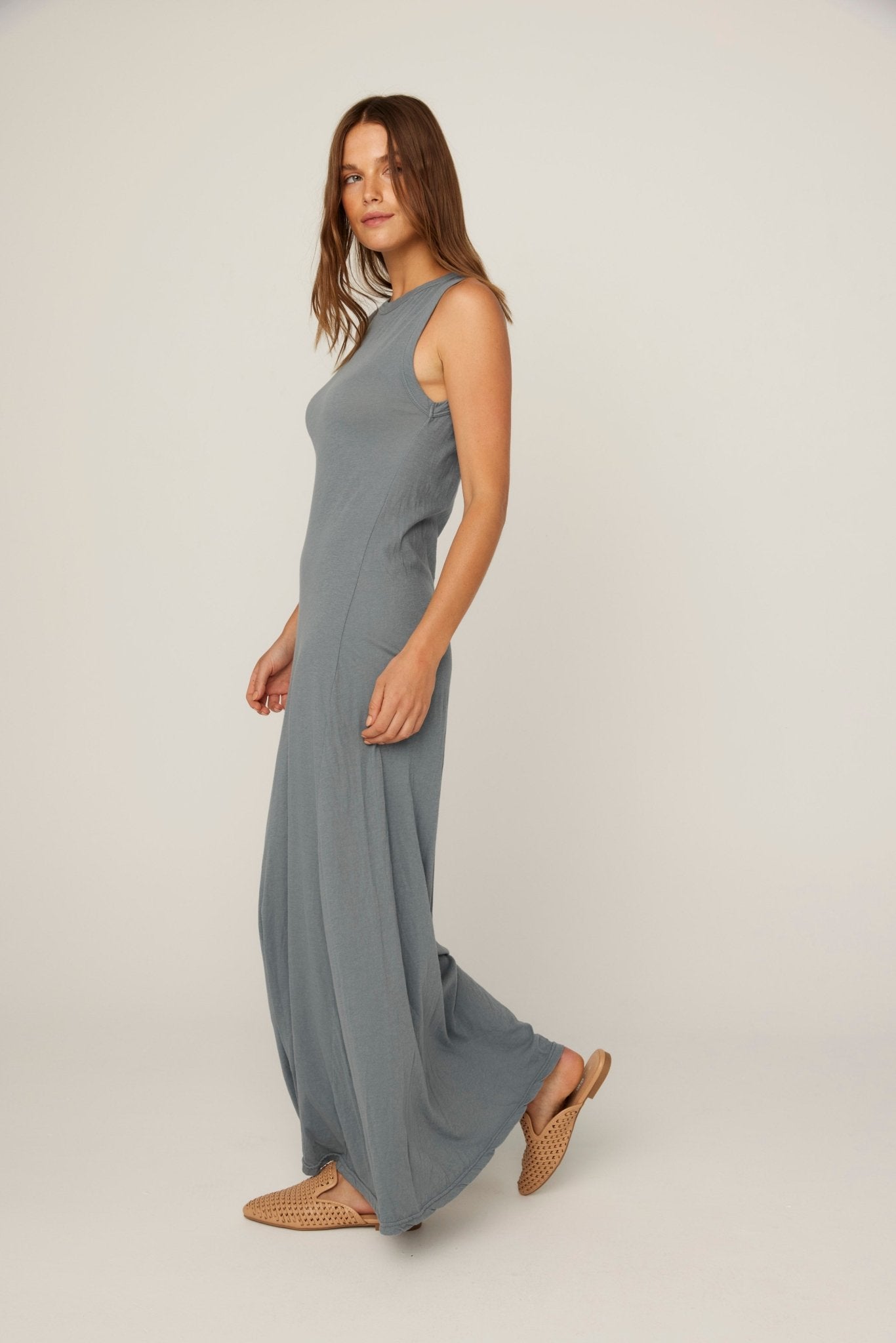 YENI TANK DRESS - GREY MIST (PRE-ORDER) - Primness