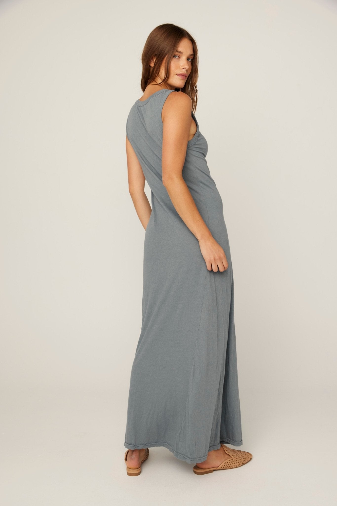 YENI TANK DRESS - GREY MIST (PRE-ORDER) - Primness