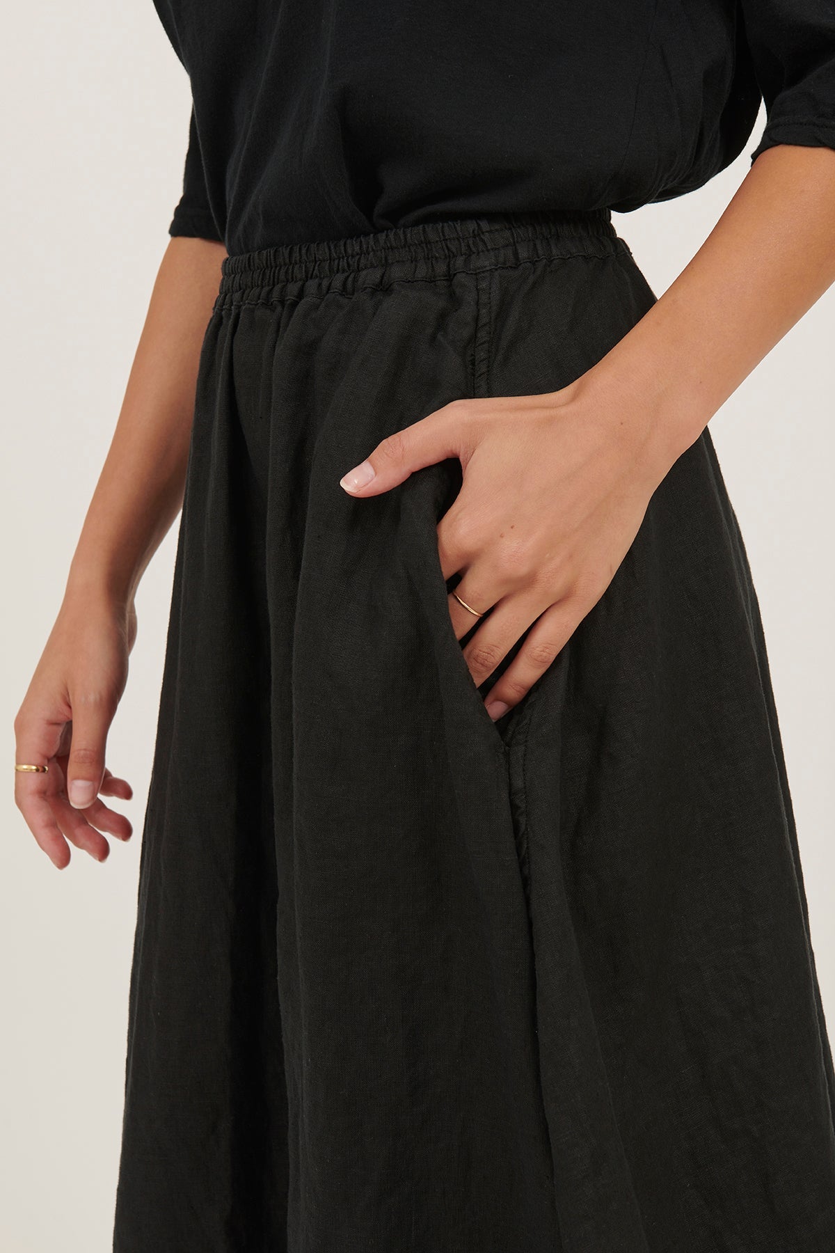 AMALFI SKIRT- NOIR - Primness