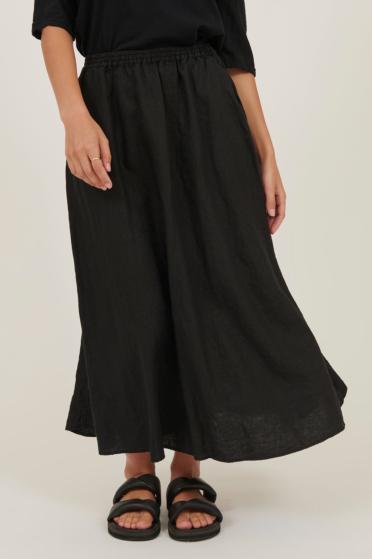 AMALFI SKIRT- NOIR - Primness