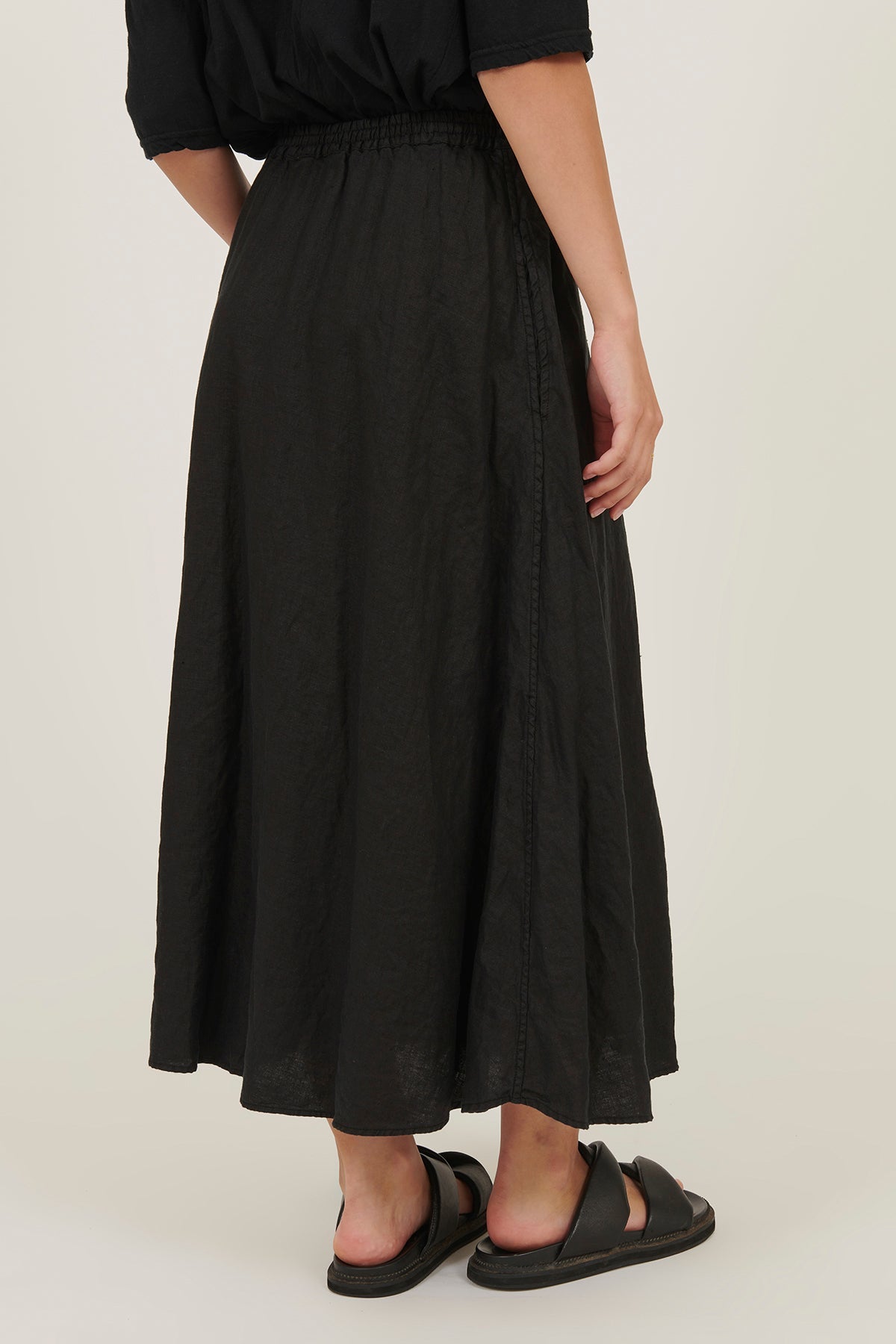 AMALFI SKIRT- NOIR - Primness