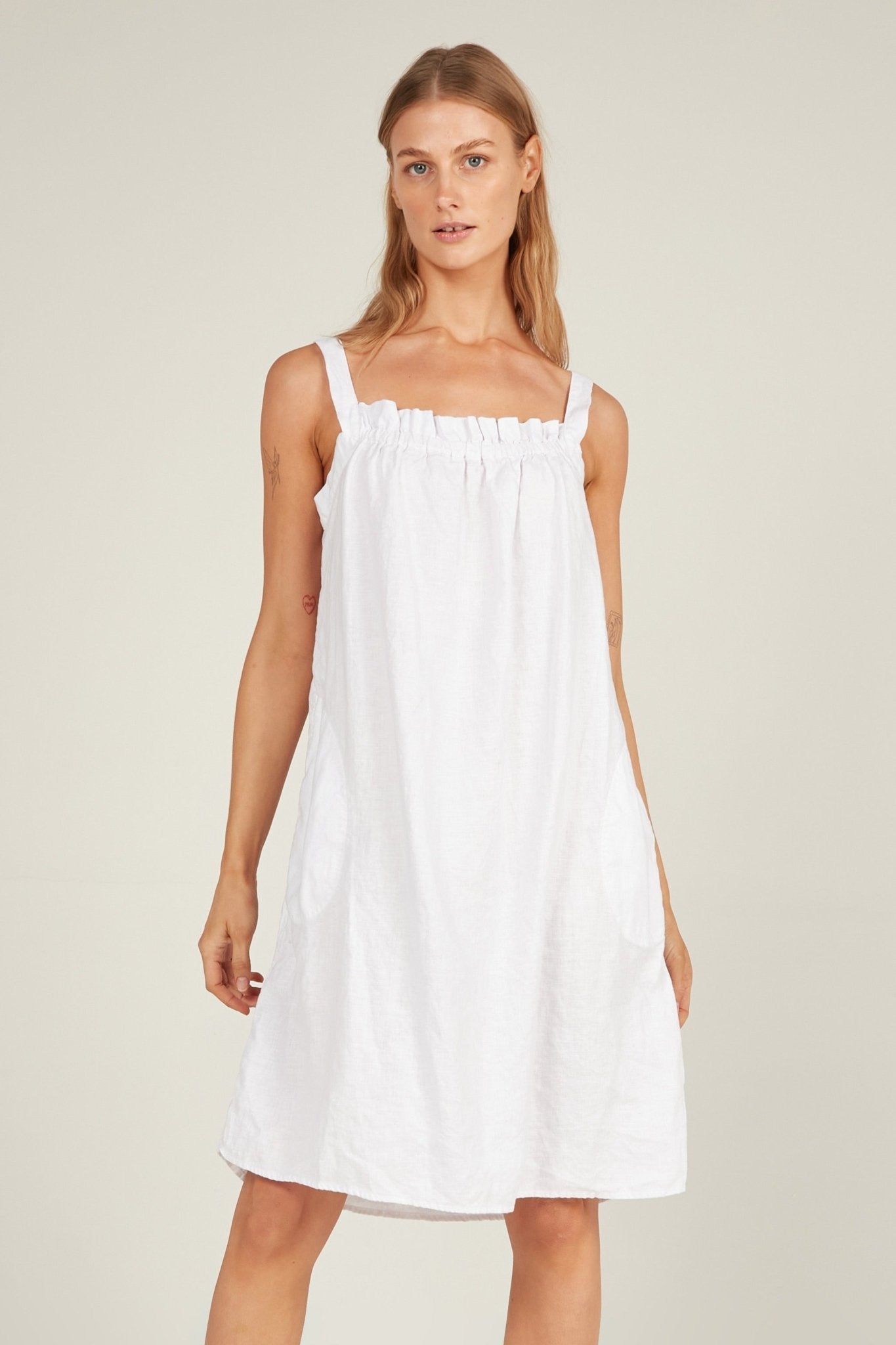 BEACHED DRESS - BLANC - Primness