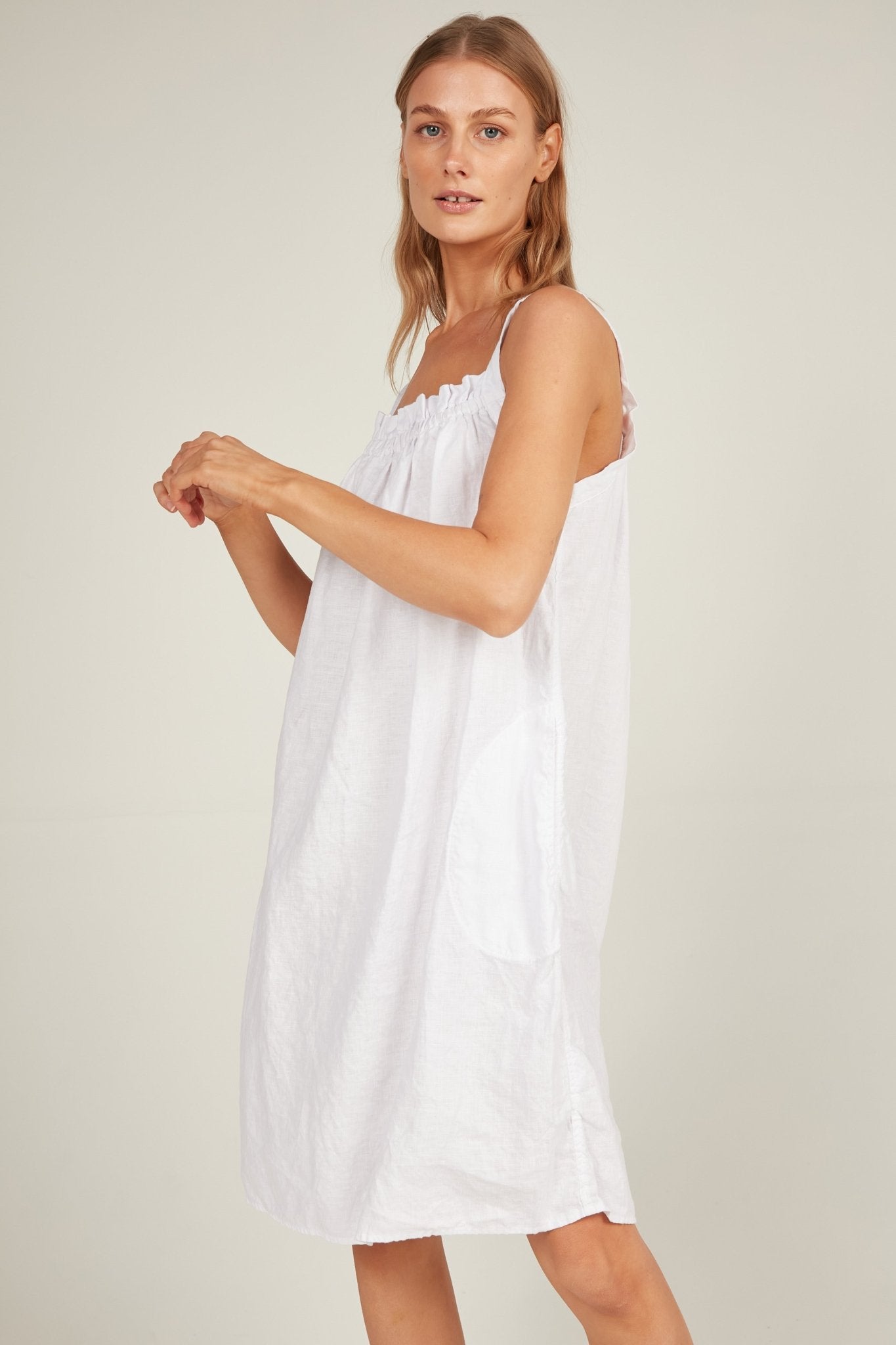 BEACHED DRESS - BLANC - Primness