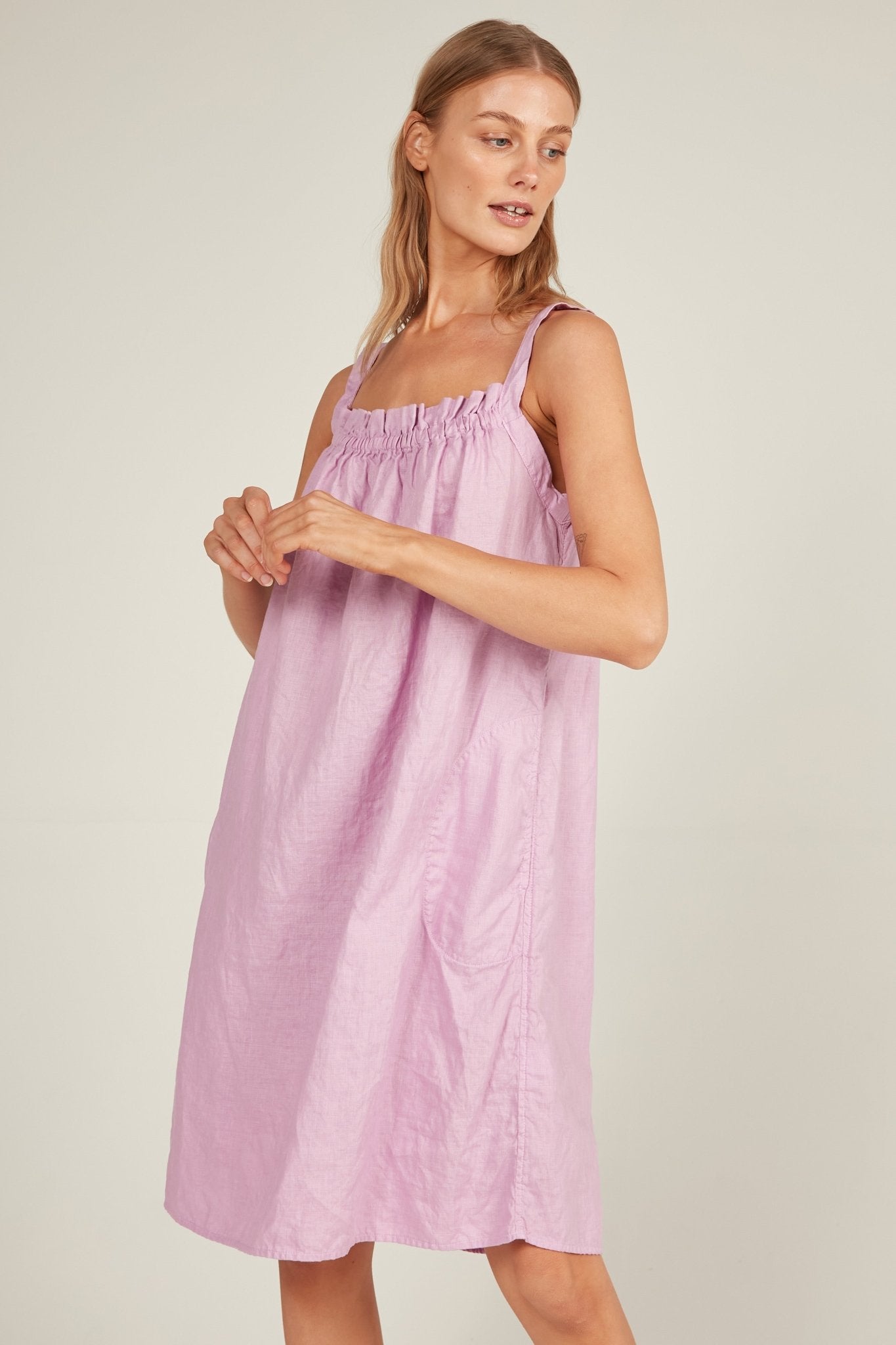 BEACHED DRESS - MAUVE - Primness