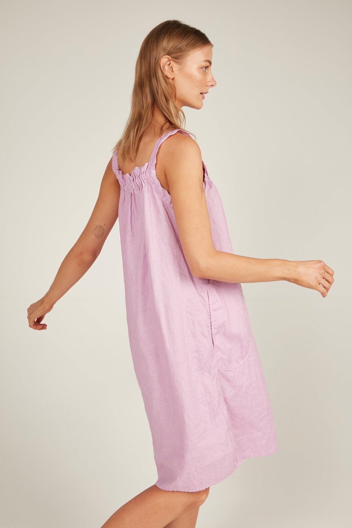 BEACHED DRESS - MAUVE - Primness