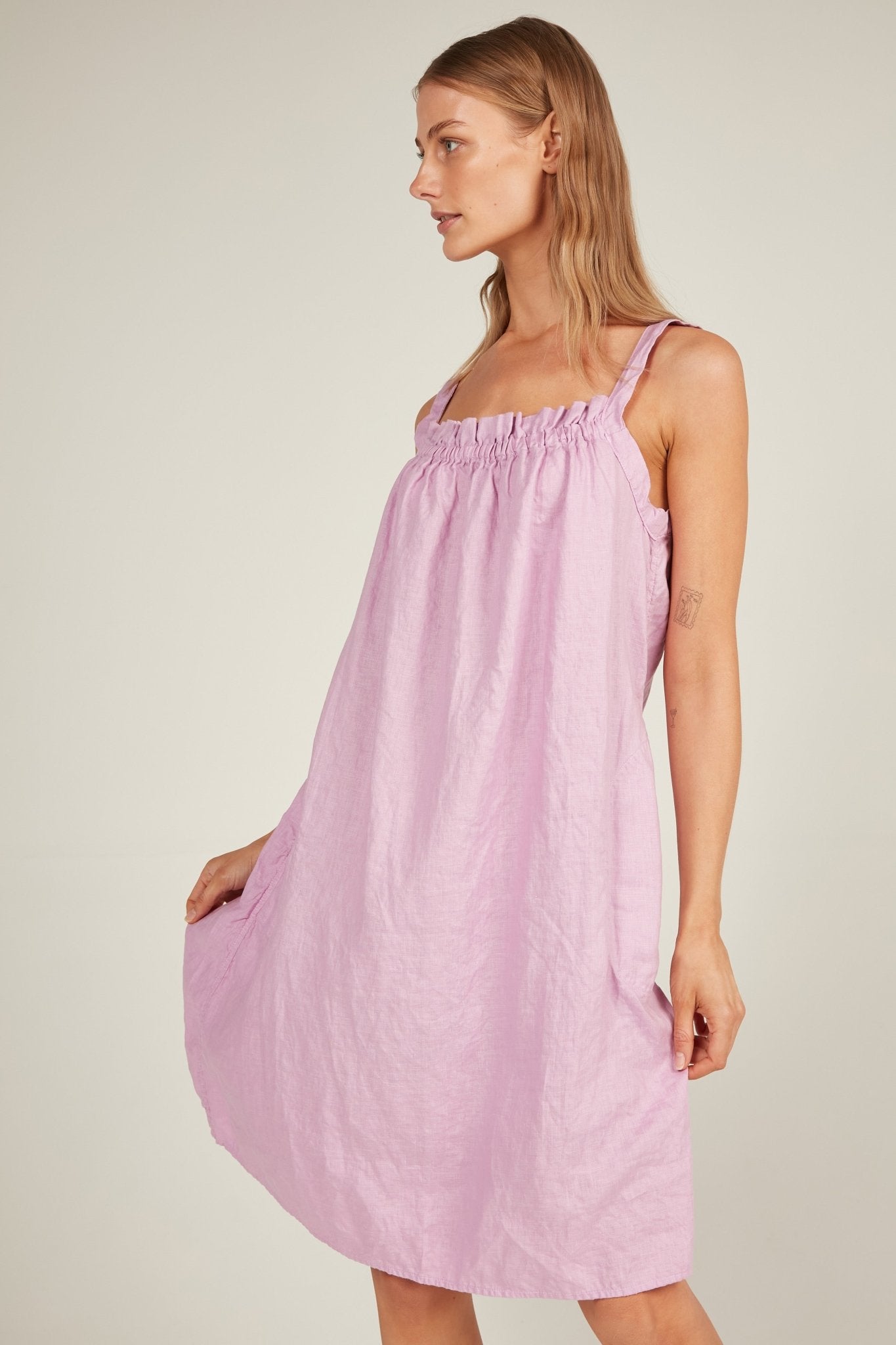 BEACHED DRESS - MAUVE - Primness