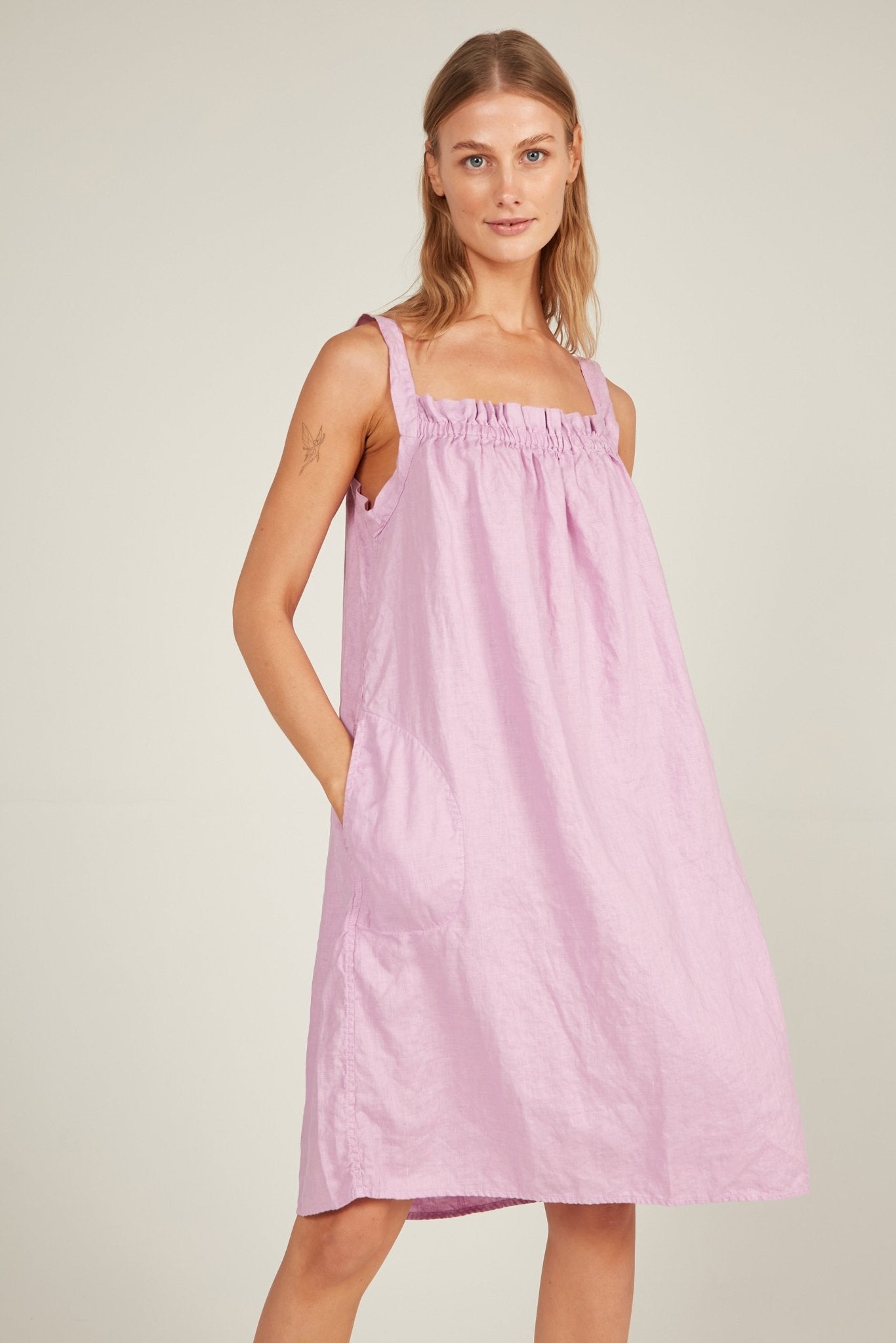 BEACHED DRESS - MAUVE - Primness