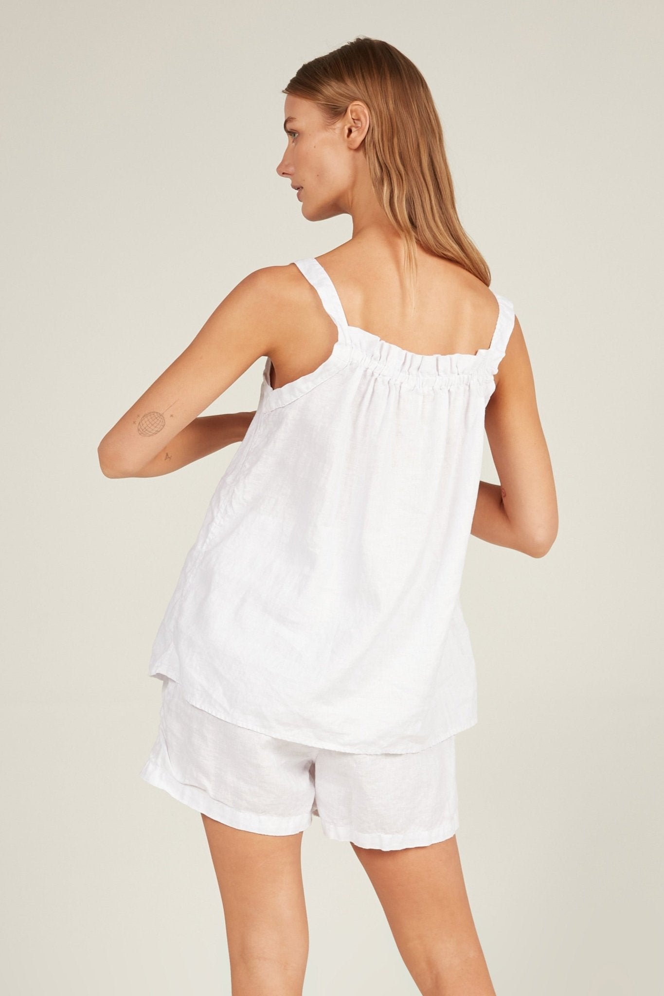 BEACHED SINGLET - BLANC - Primness