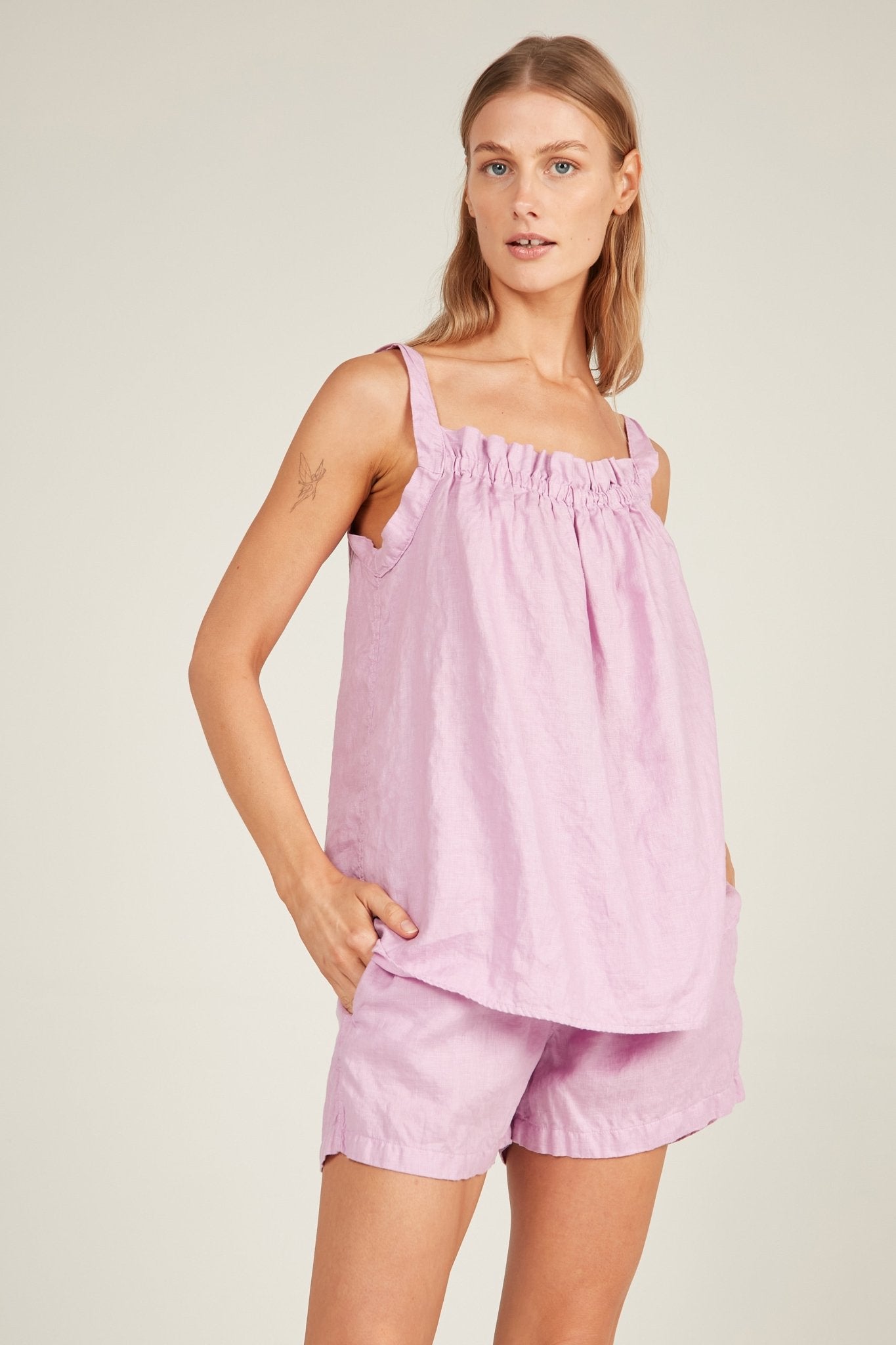 BEACHED SINGLET - MAUVE - Primness