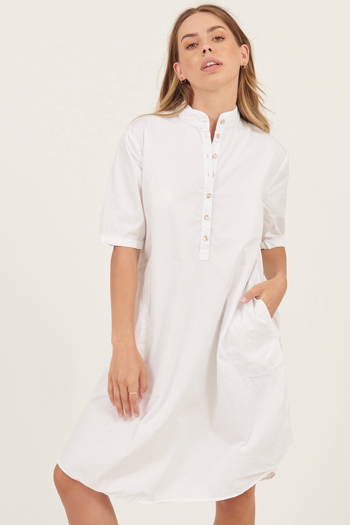 BIBO DRESS - BLANC - Primness