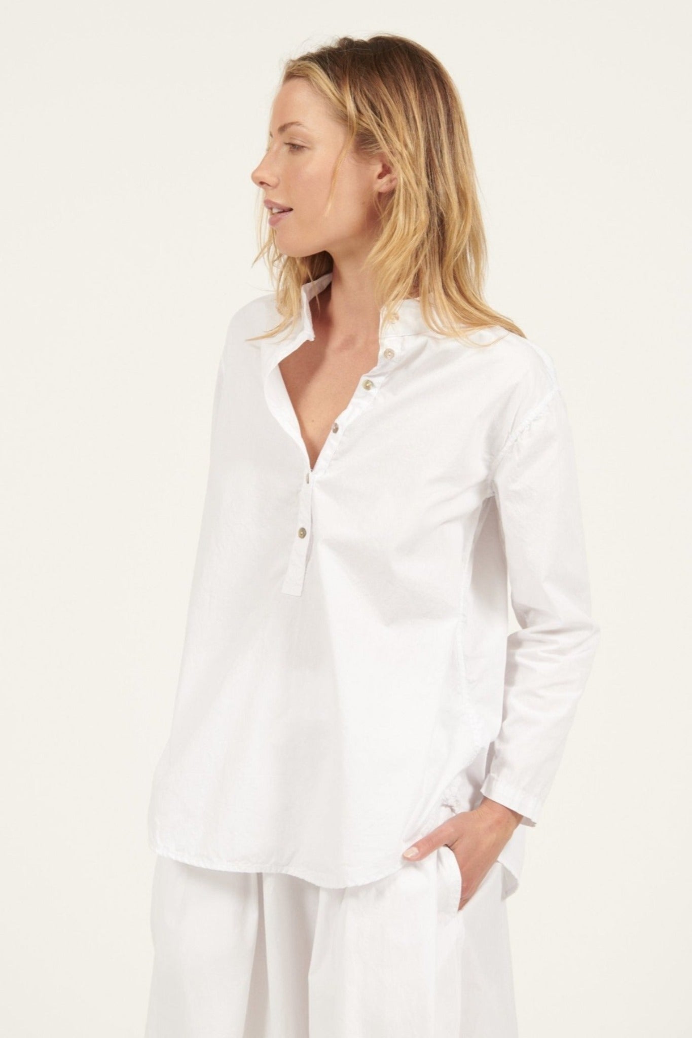 BINDIE SHIRT - BLANC - Primness