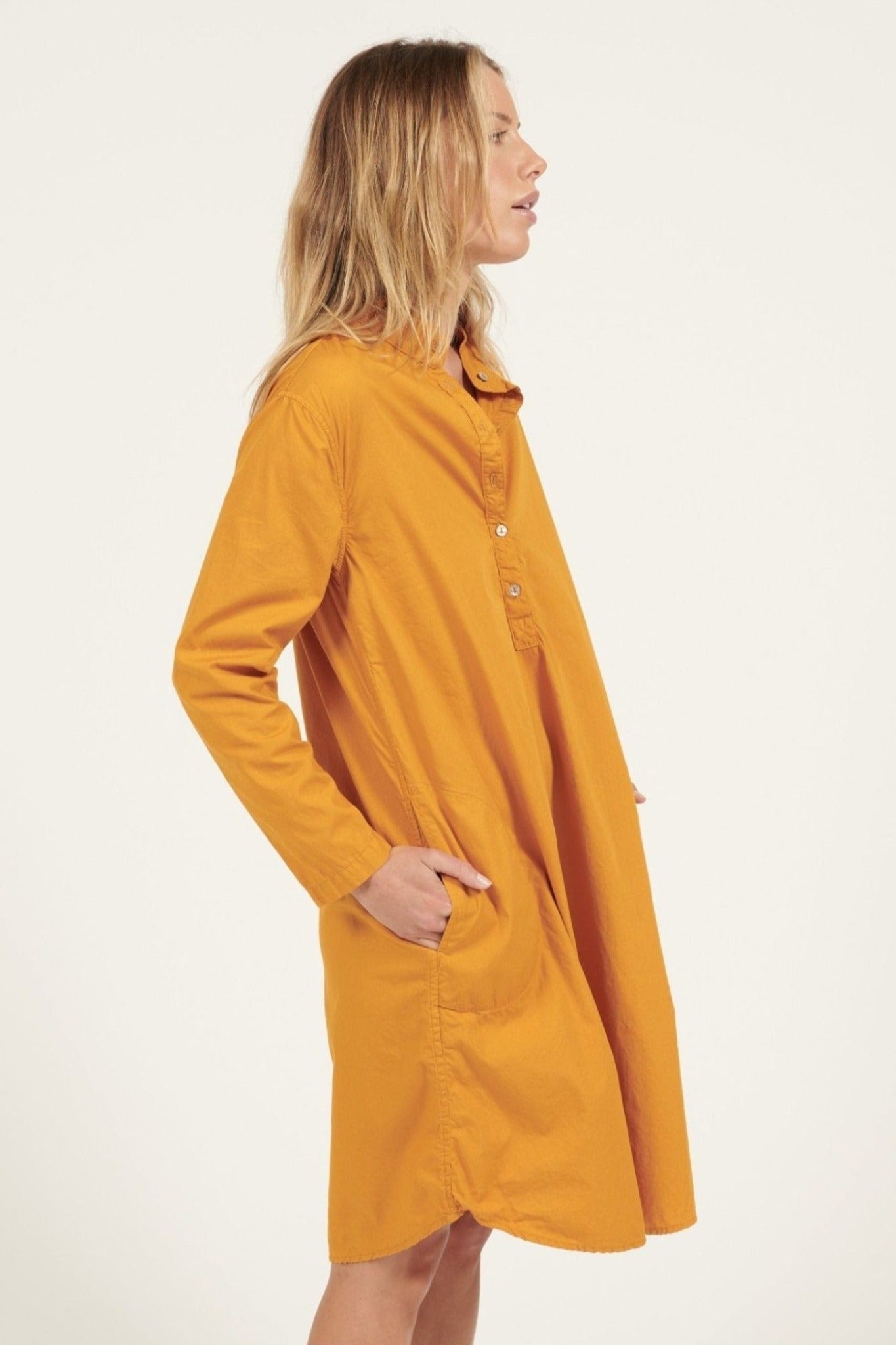 BINDIE SHIRT DRESS - MIMOSA - Primness