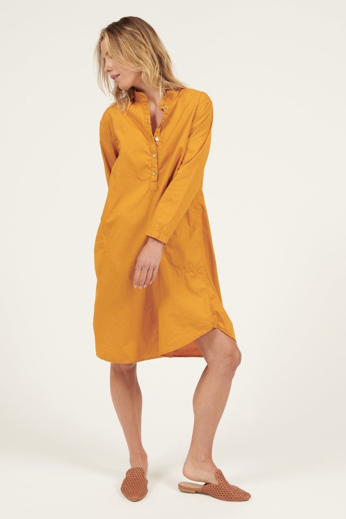 BINDIE SHIRT DRESS - MIMOSA - Primness