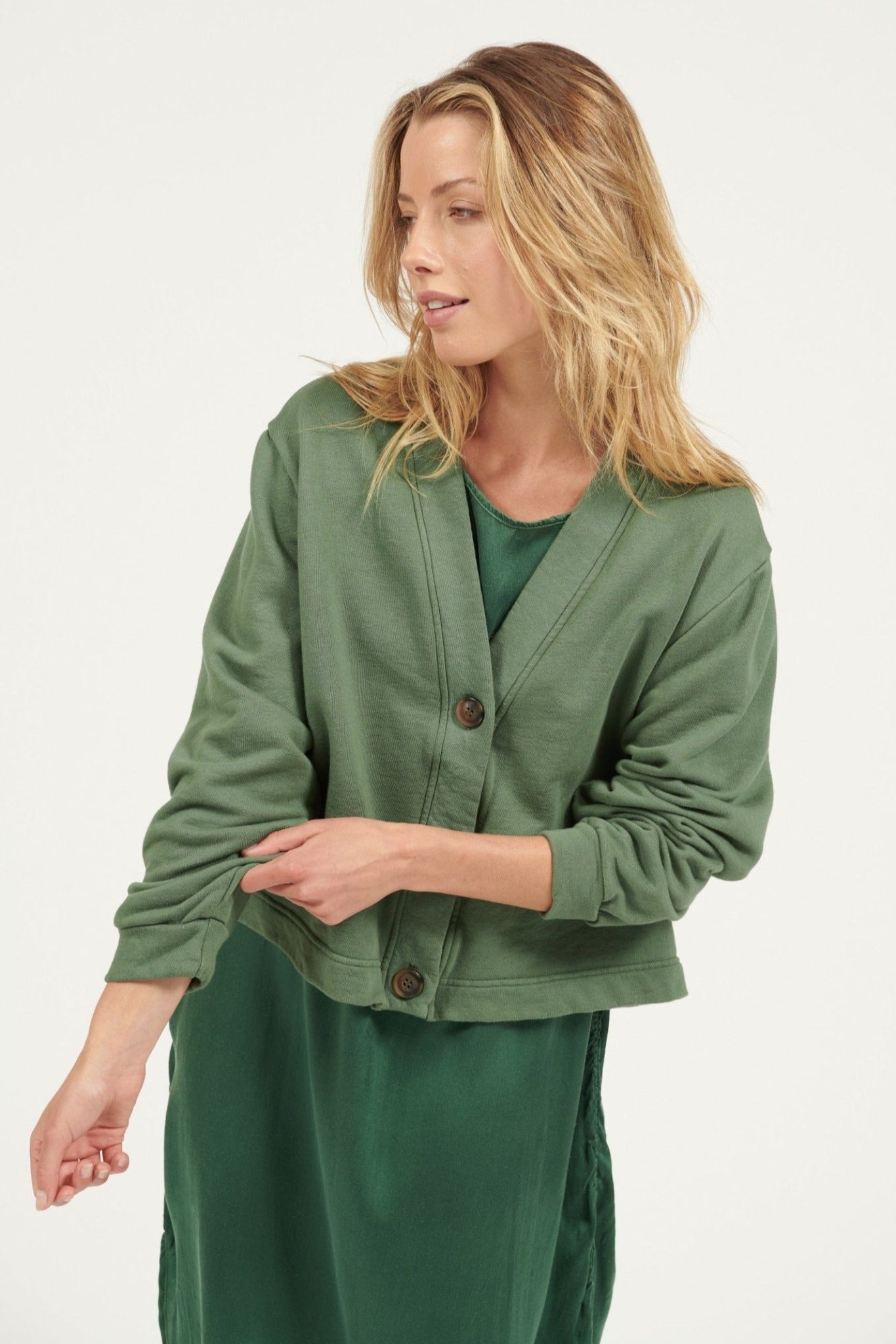 BINXY JACKET - BOTTLE GREEN - Primness