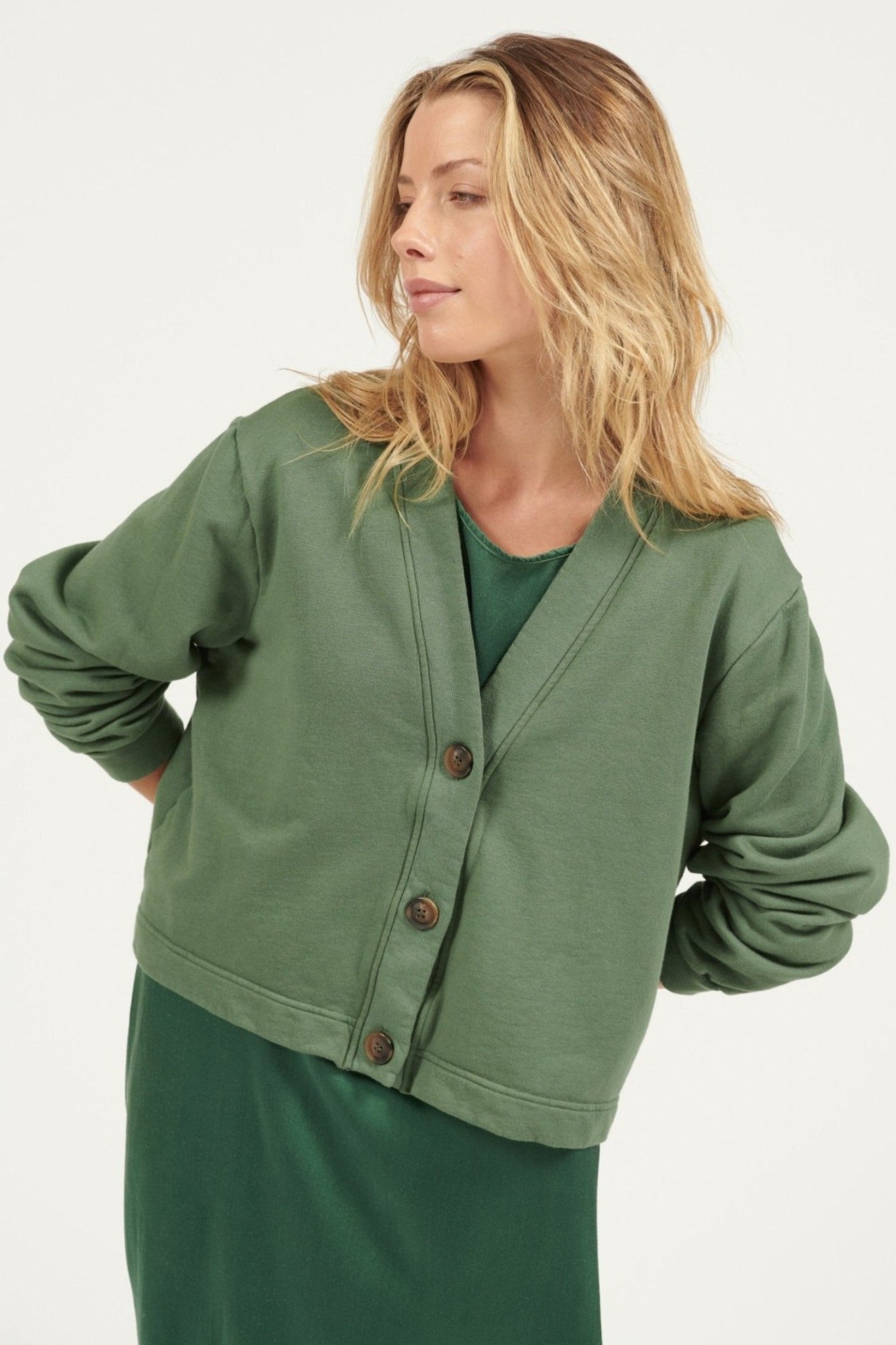 BINXY JACKET - BOTTLE GREEN - Primness