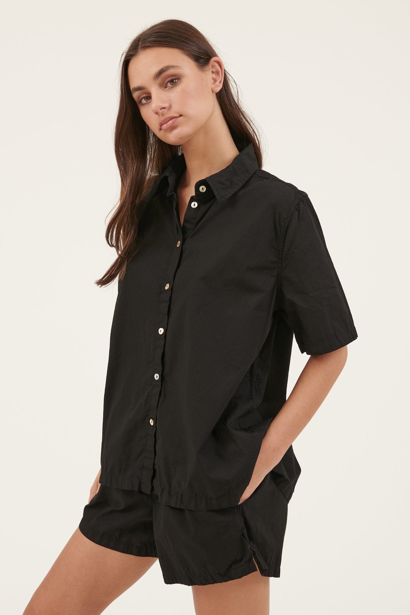 BOCCI SHIRT - NOIR - FINAL SALE - Primness