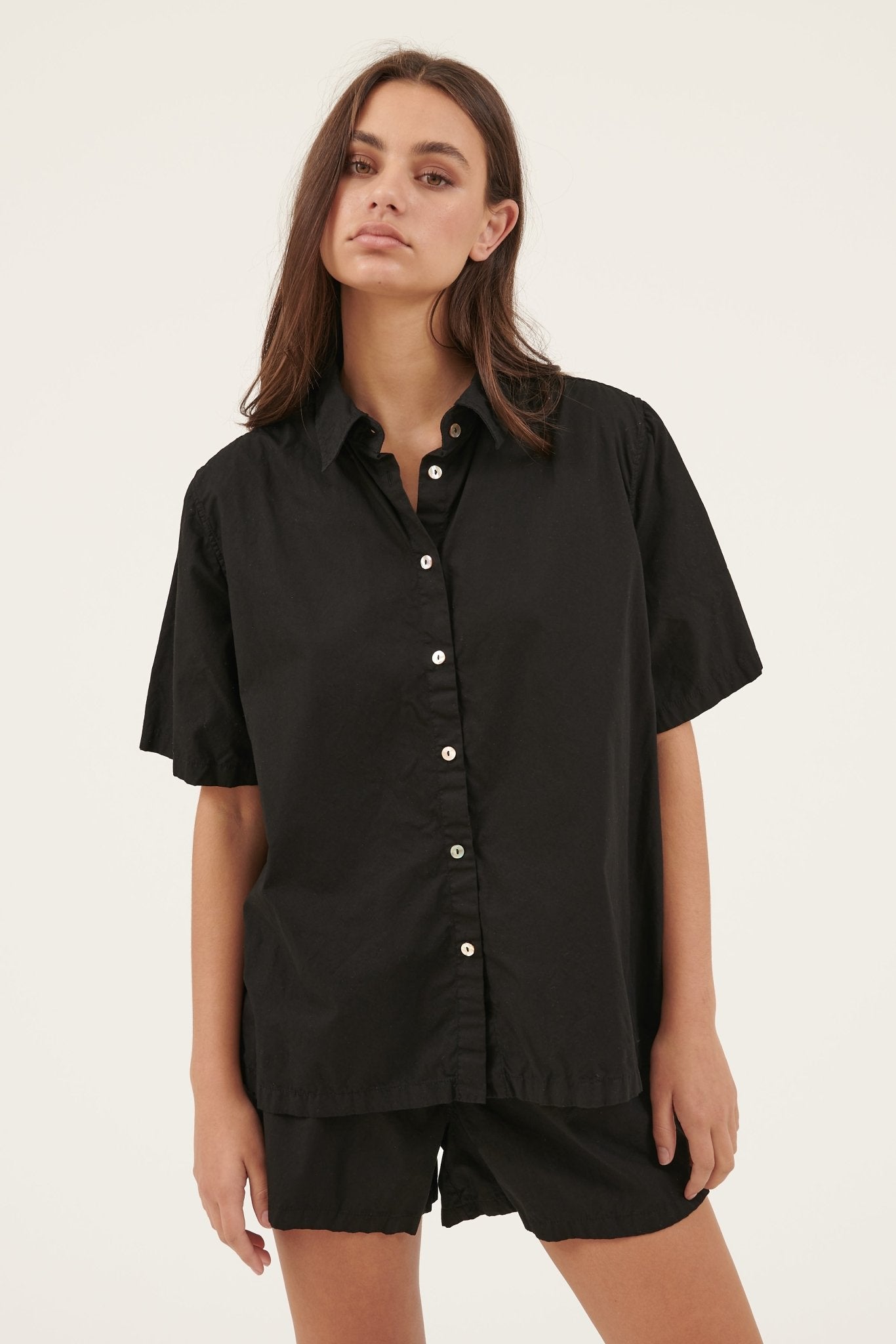 BOCCI SHIRT - NOIR - FINAL SALE - Primness