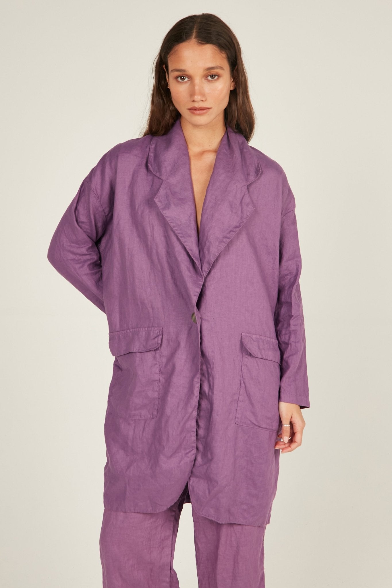 BONNIE BLAZER - EGGPLANT - Primness