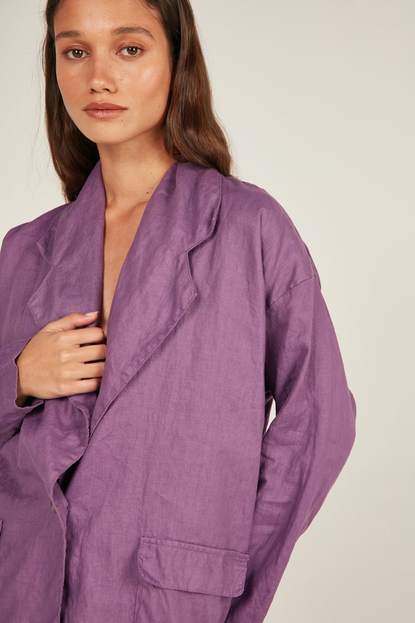 BONNIE BLAZER - EGGPLANT - Primness