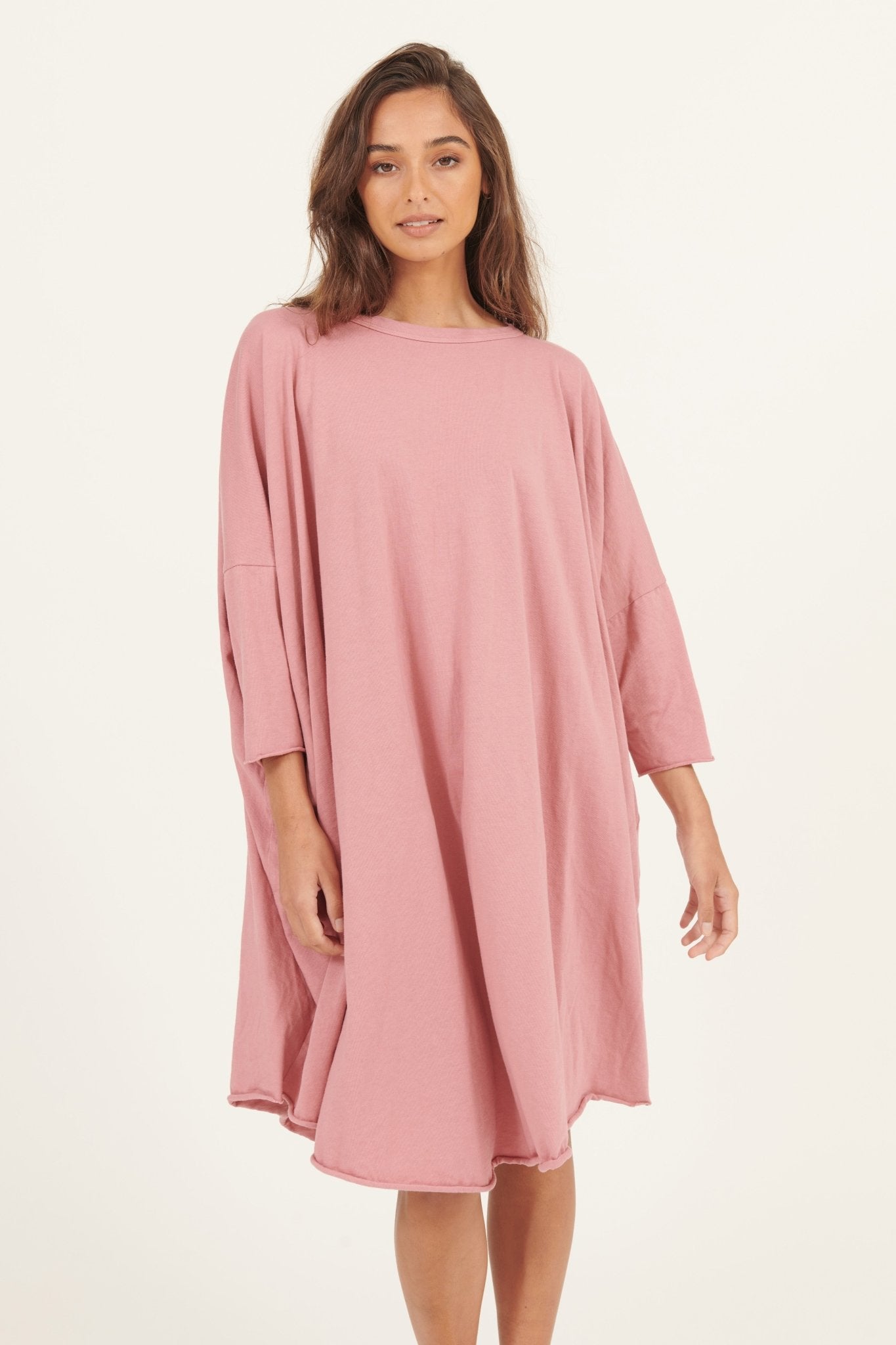 BOX L/S DRESS- BLUSHED - Primness