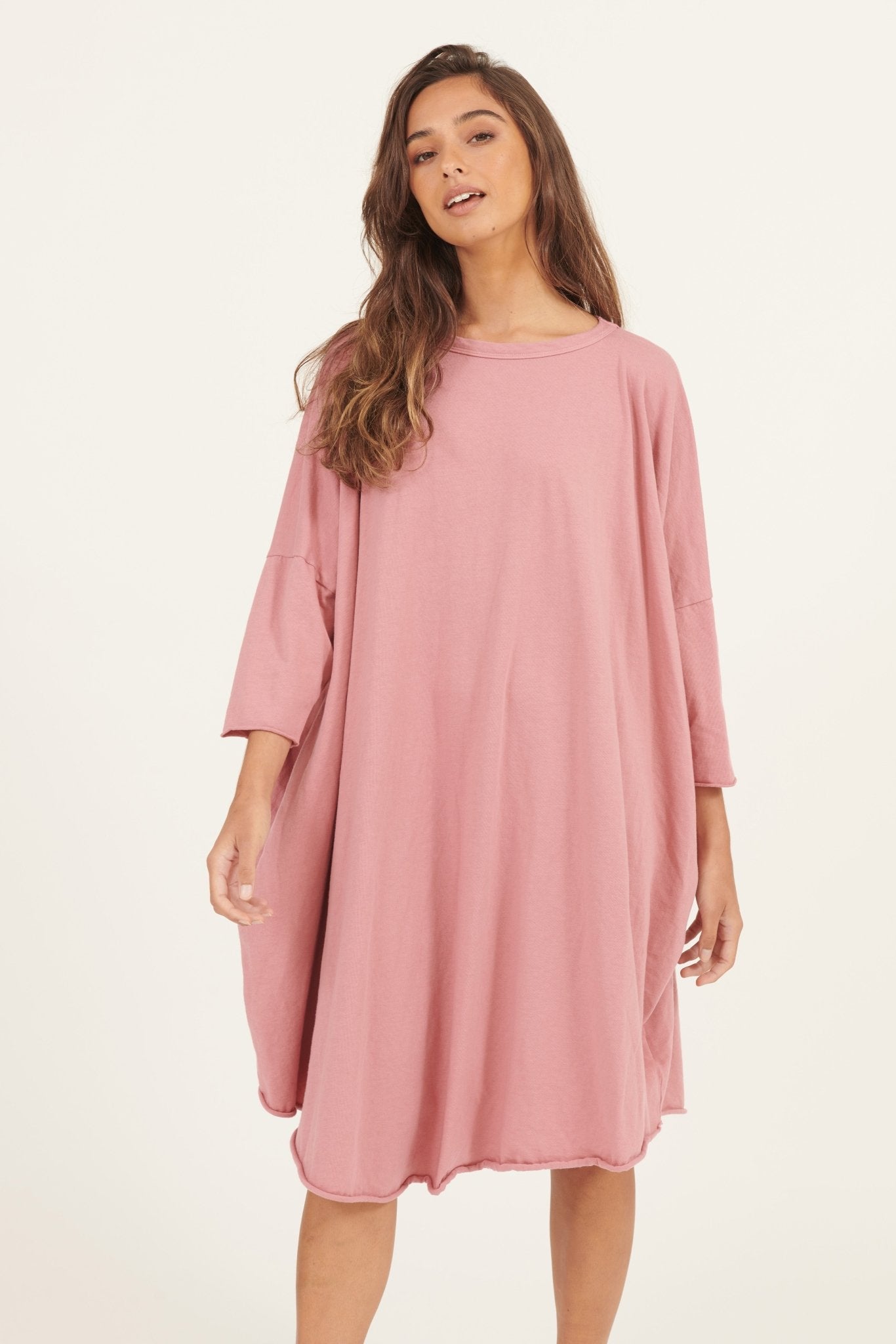 BOX L/S DRESS- BLUSHED - Primness