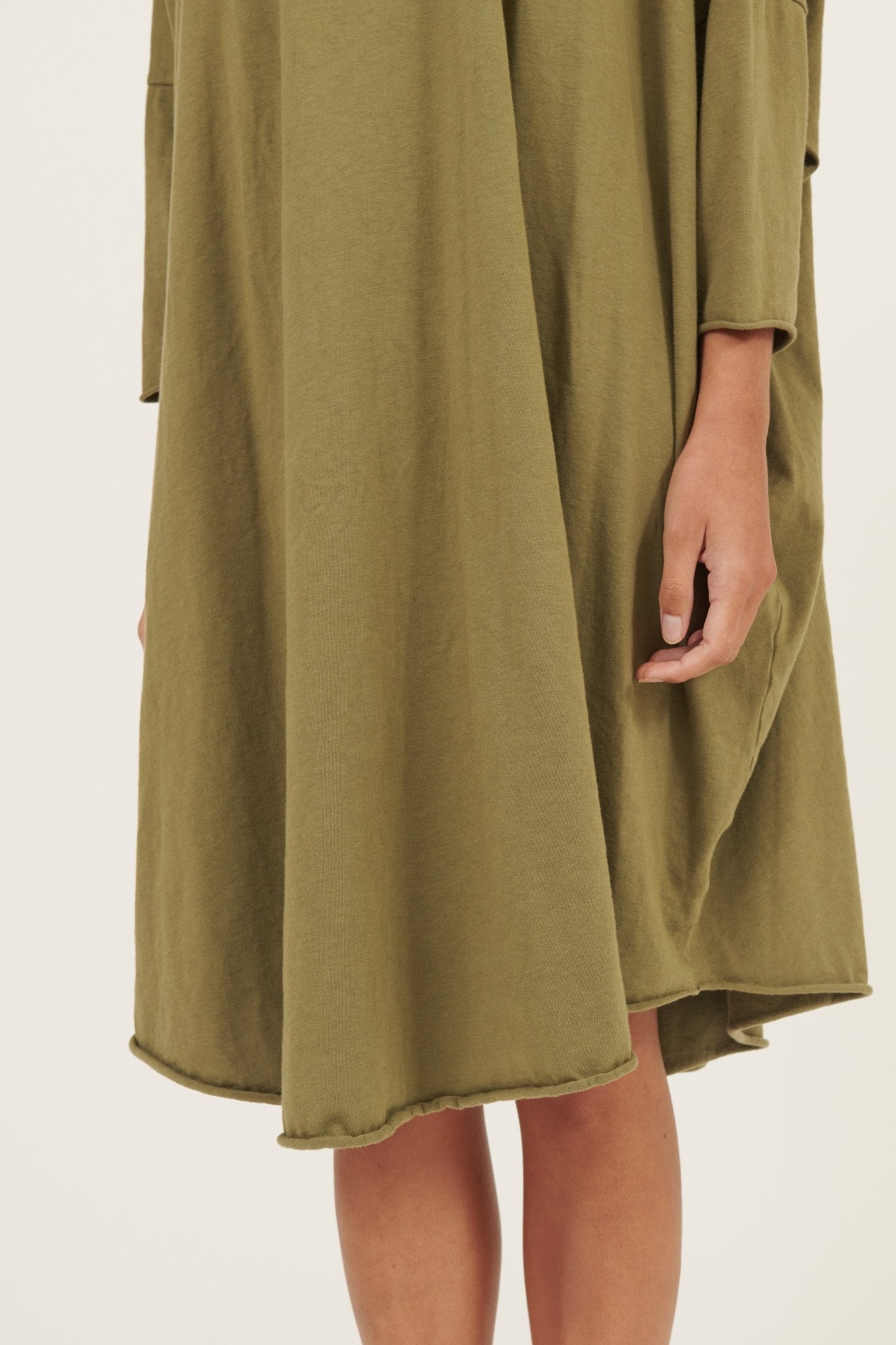 BOX L/S DRESS- KHAKI - Primness