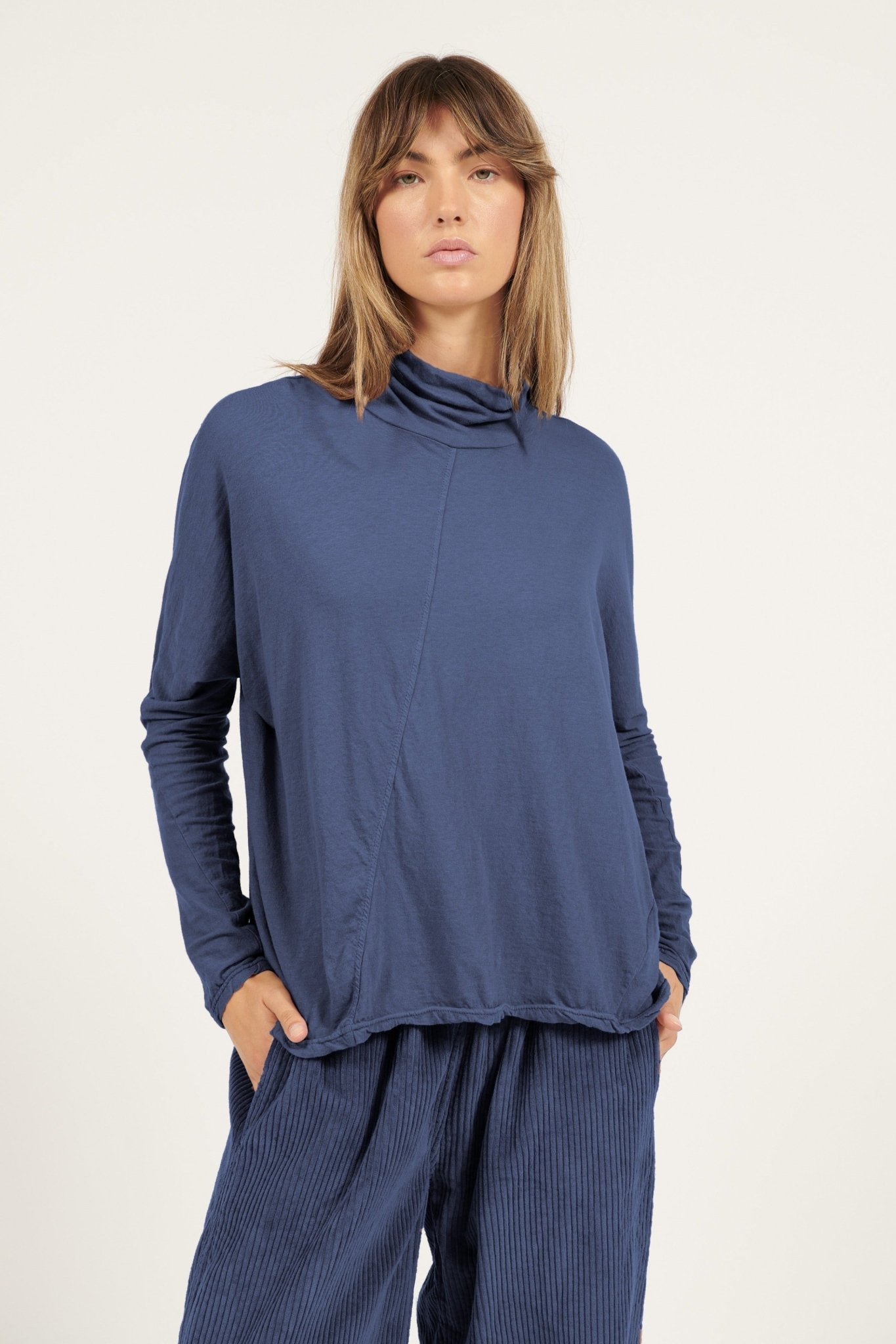 BRAVI TOP - DARK NAVY - Primness