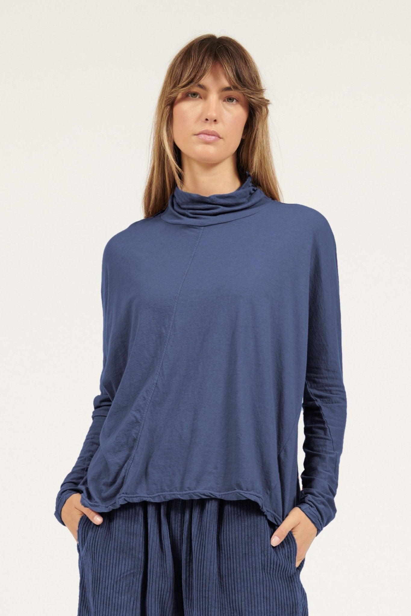 BRAVI TOP - DARK NAVY - Primness