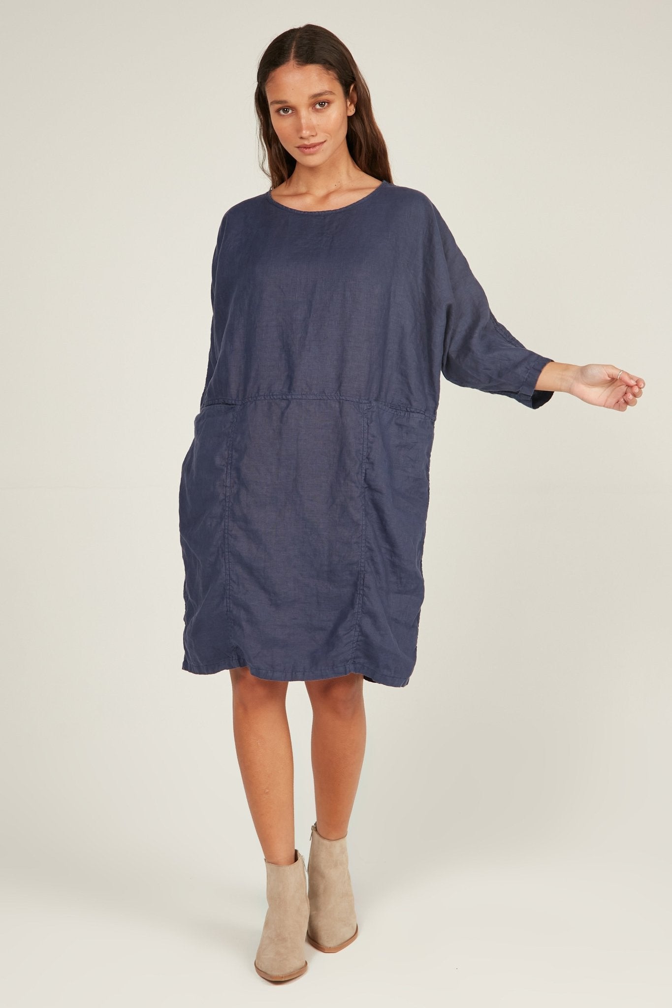 CHICHI DRESS - DARK NAVY - Primness