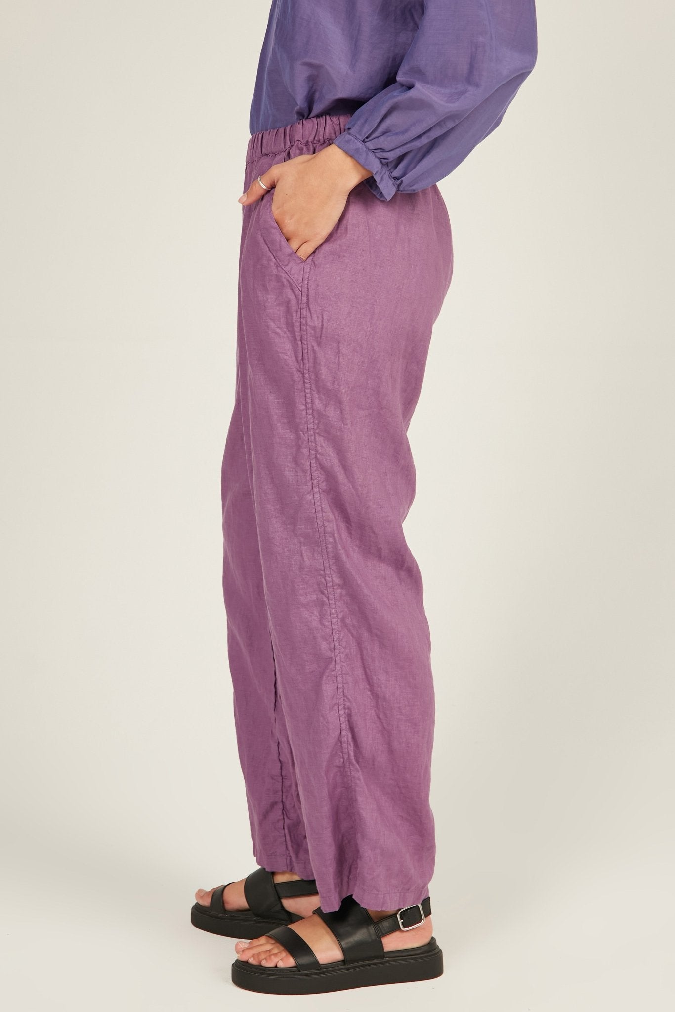 CHICHI PANT - EGGPLANT - Primness