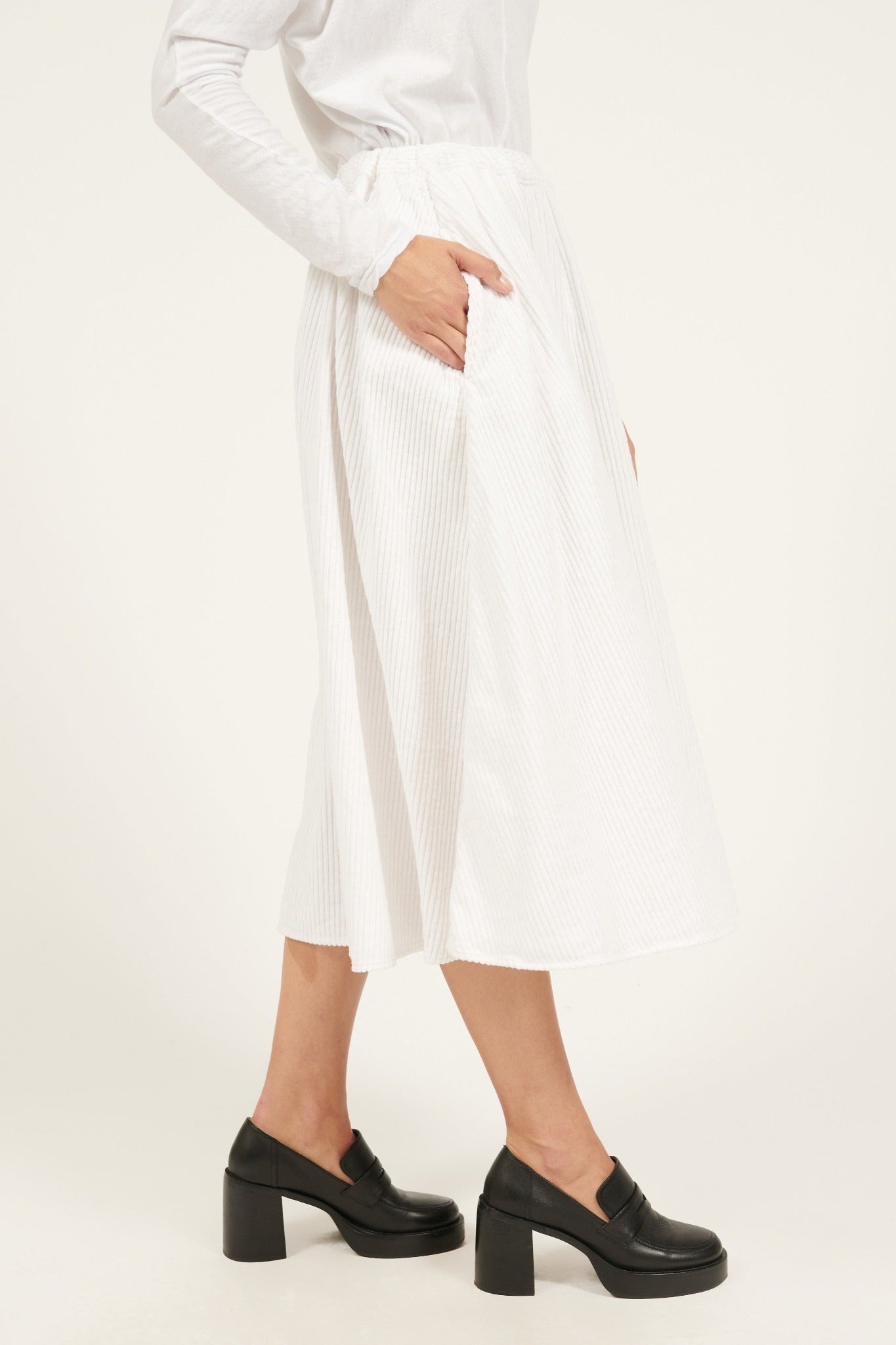 CORDIALLY SKIRT - BLANC (PRE-ORDER) - Primness