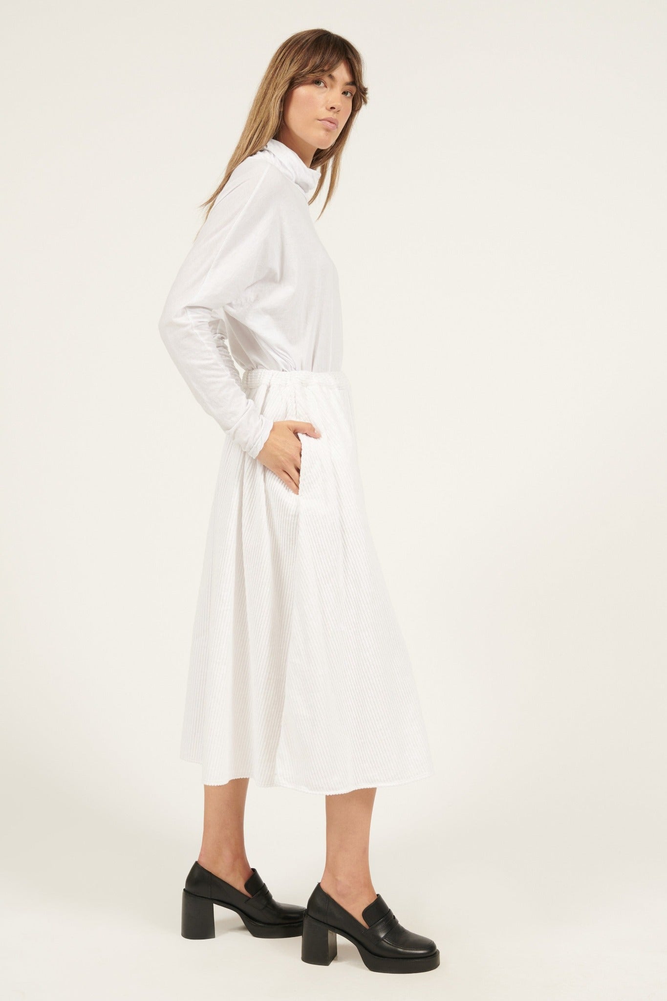CORDIALLY SKIRT - BLANC (PRE-ORDER) - Primness