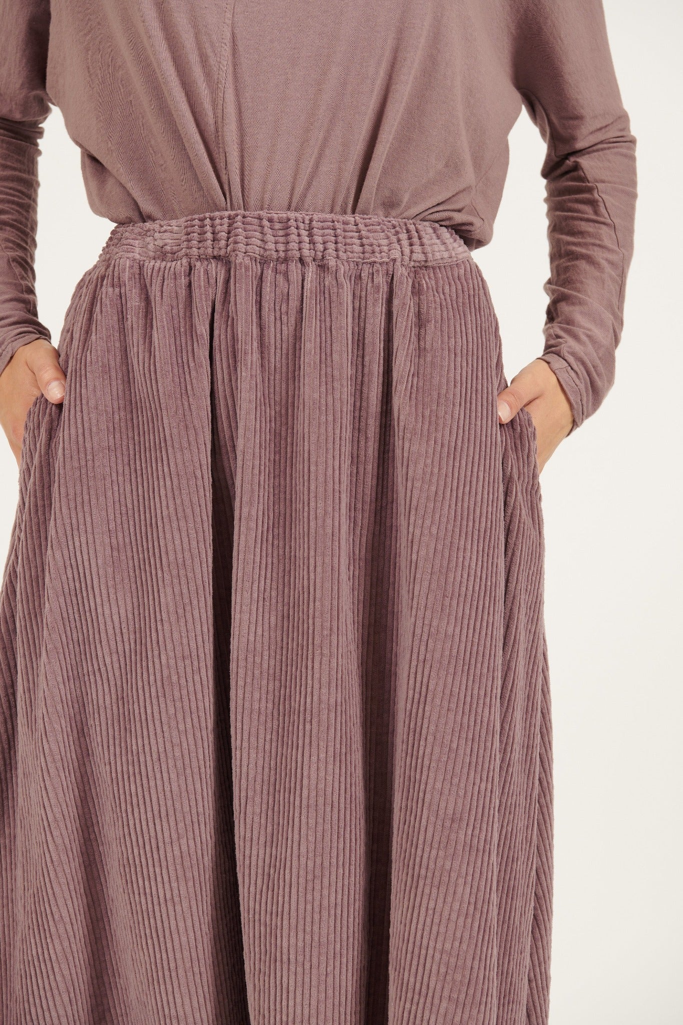 CORDIALLY SKIRT - MULBERRY (PRE-ORDER) - Primness