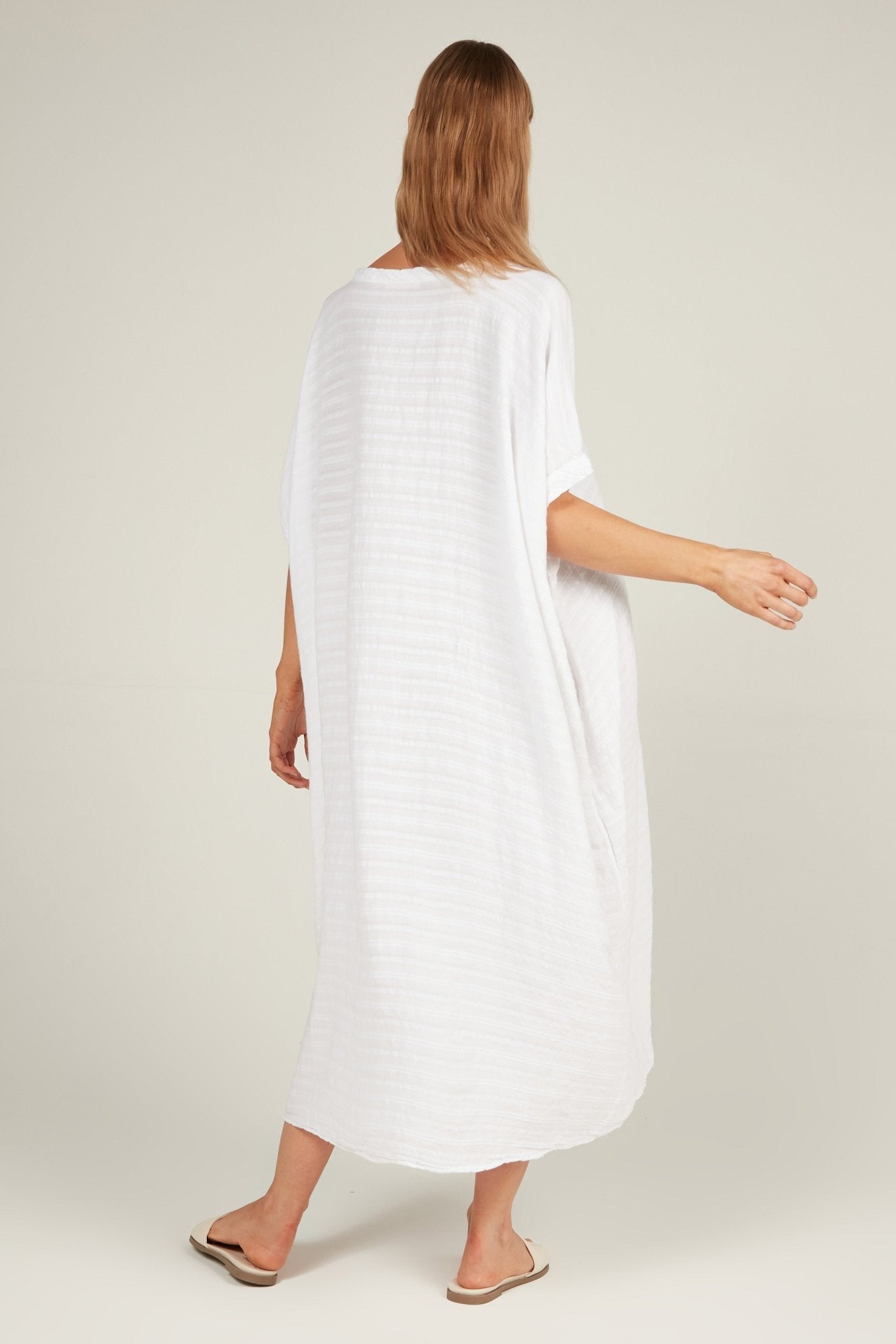 GAUZZY DRESS - BLANC - Primness