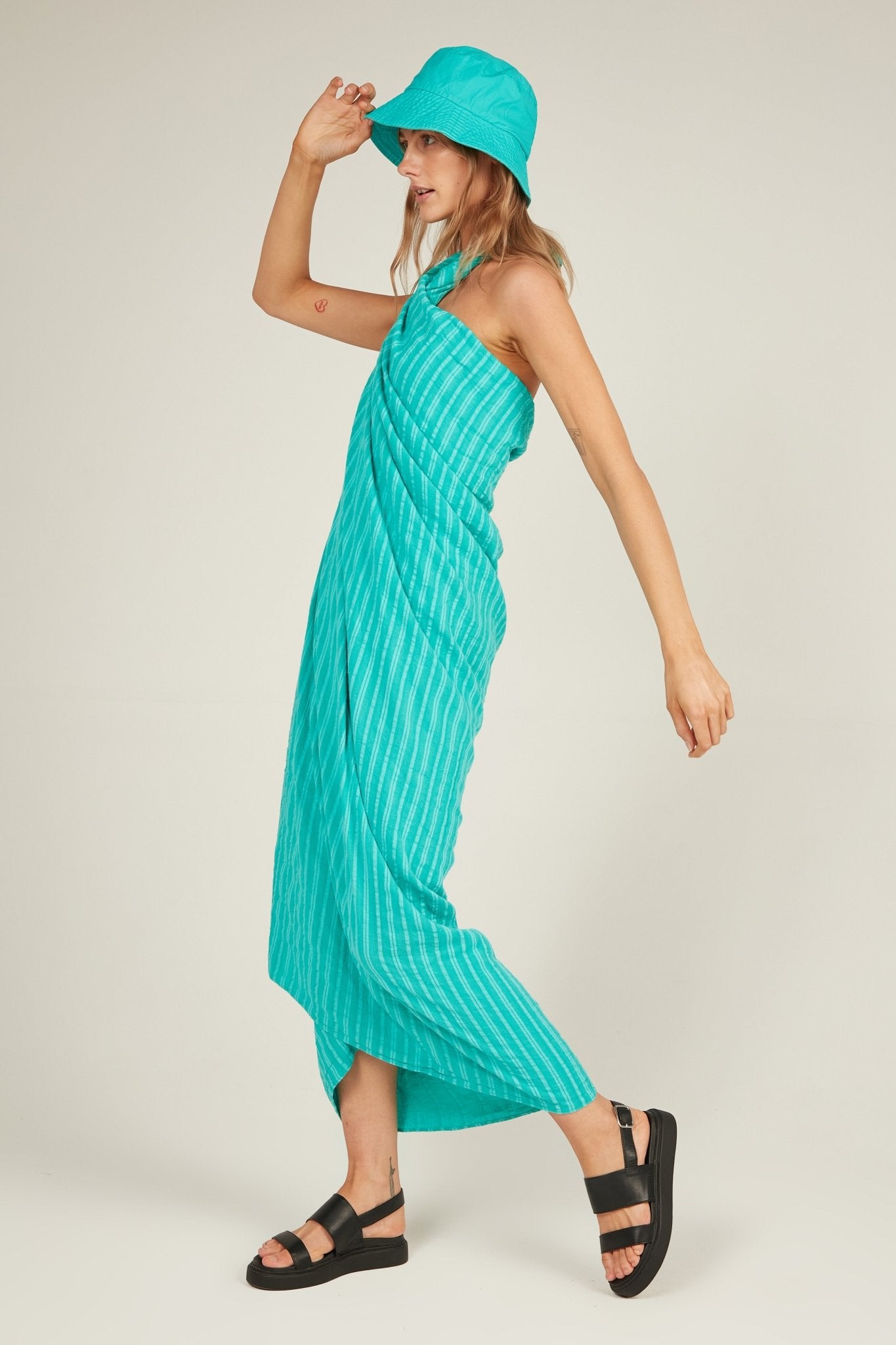 GAUZZY SARONG - TURQUOISE - Primness