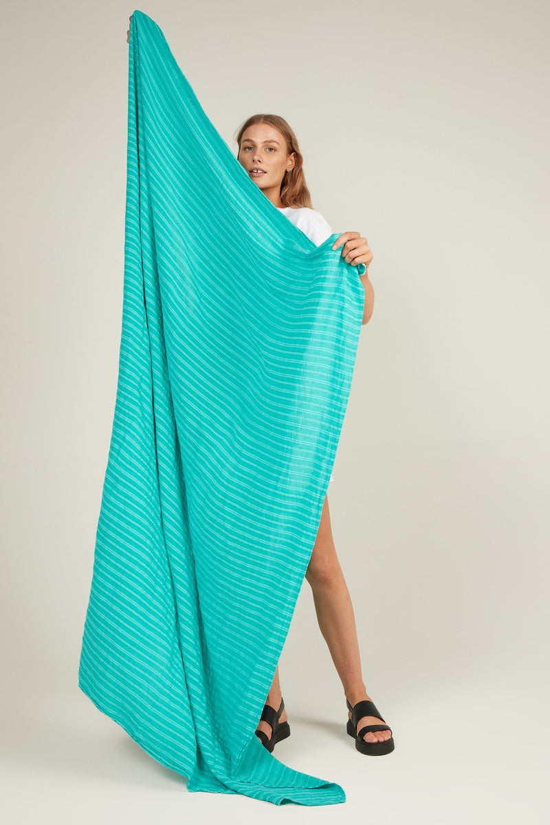 GAUZZY SARONG - TURQUOISE - Primness