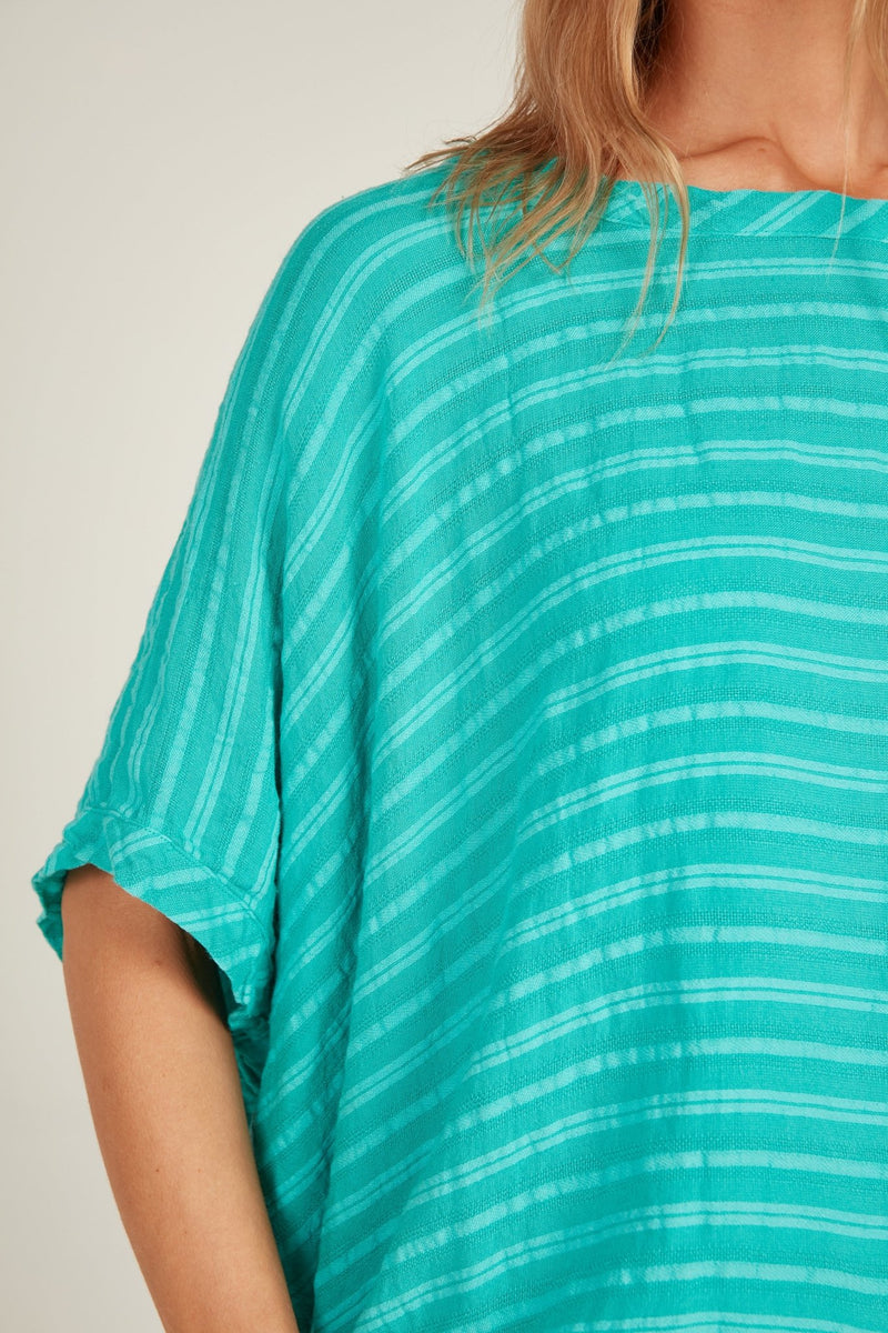 GAUZZY TOP - TURQUOISE - Primness