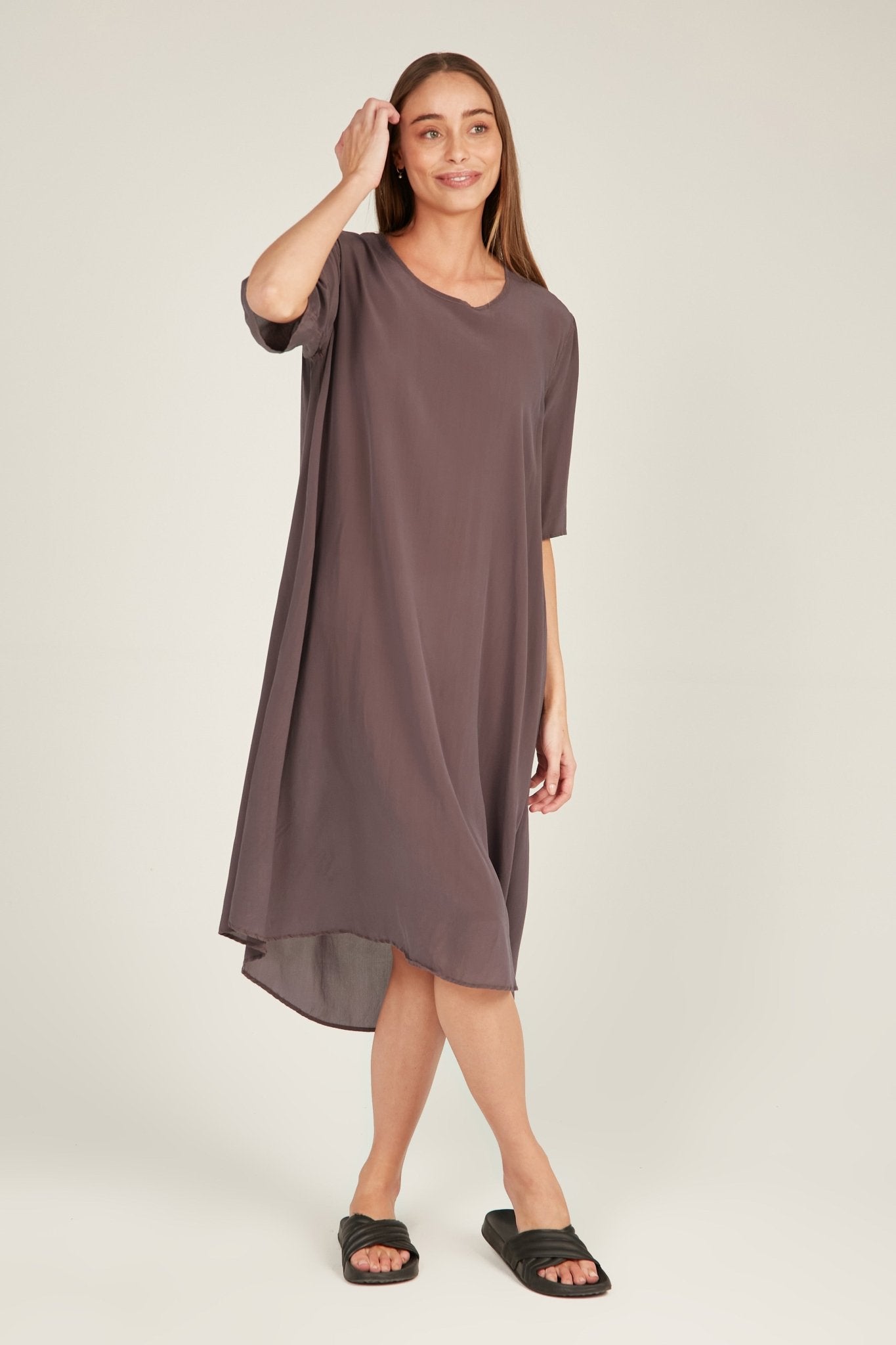 GIGI DRESS - BARK - Primness