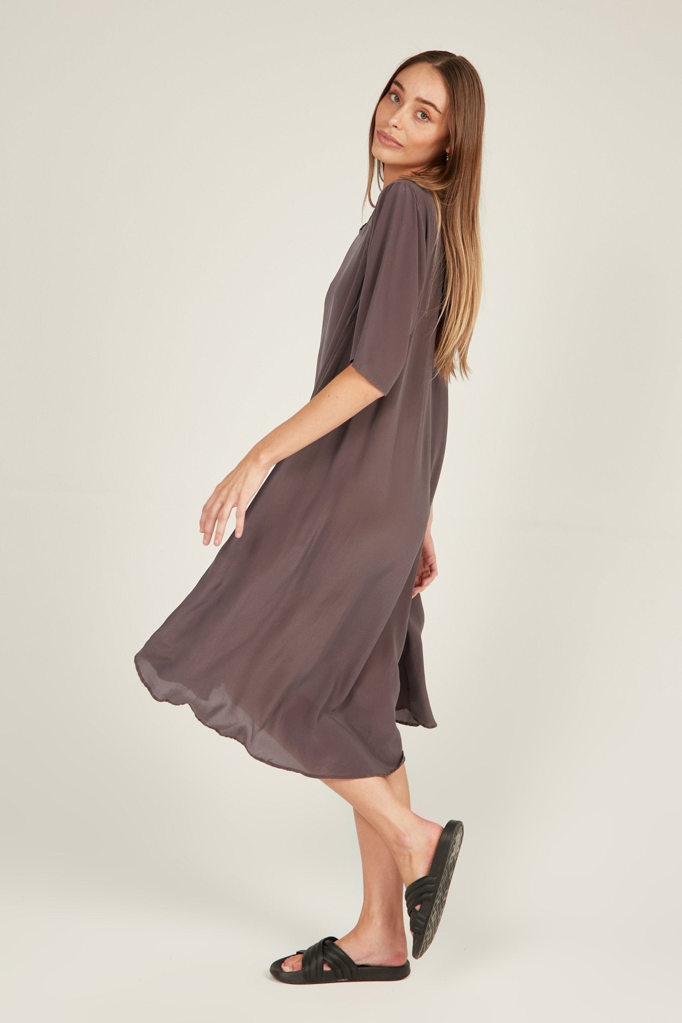 GIGI DRESS - BARK - Primness