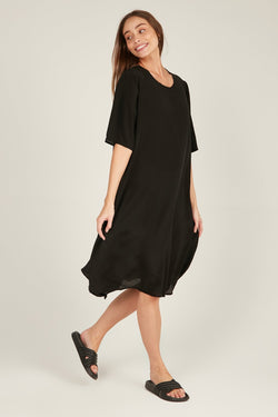 GIGI DRESS - NOIR - Primness