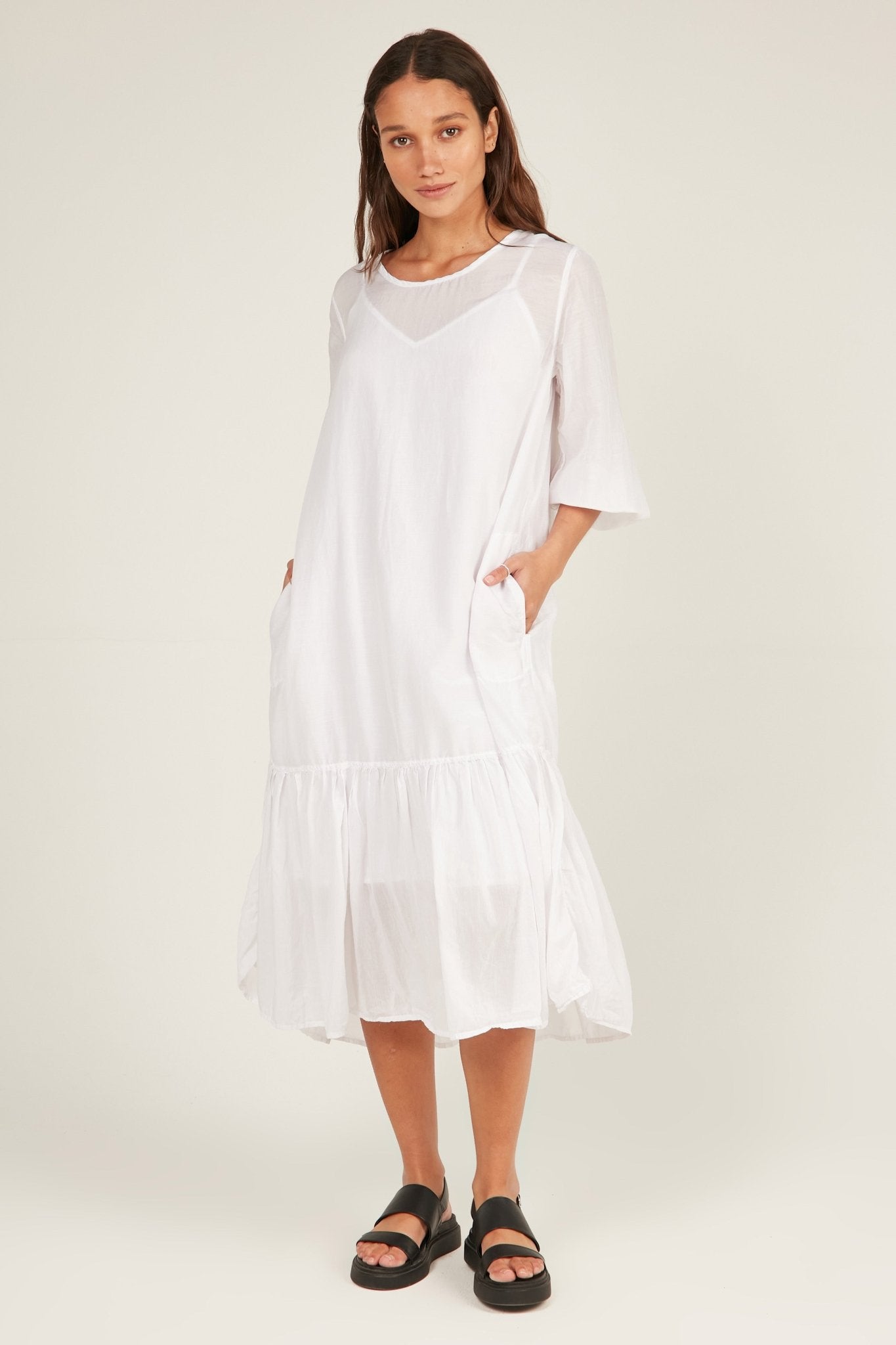 GINNY DRESS - BLANC - Primness