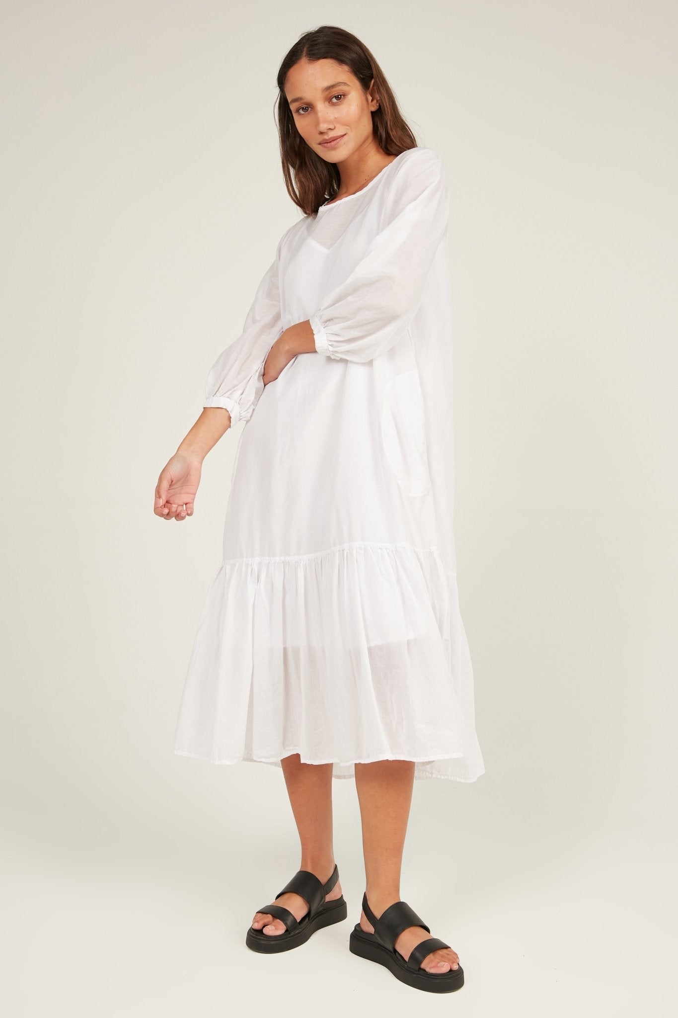 GINNY DRESS - BLANC - Primness