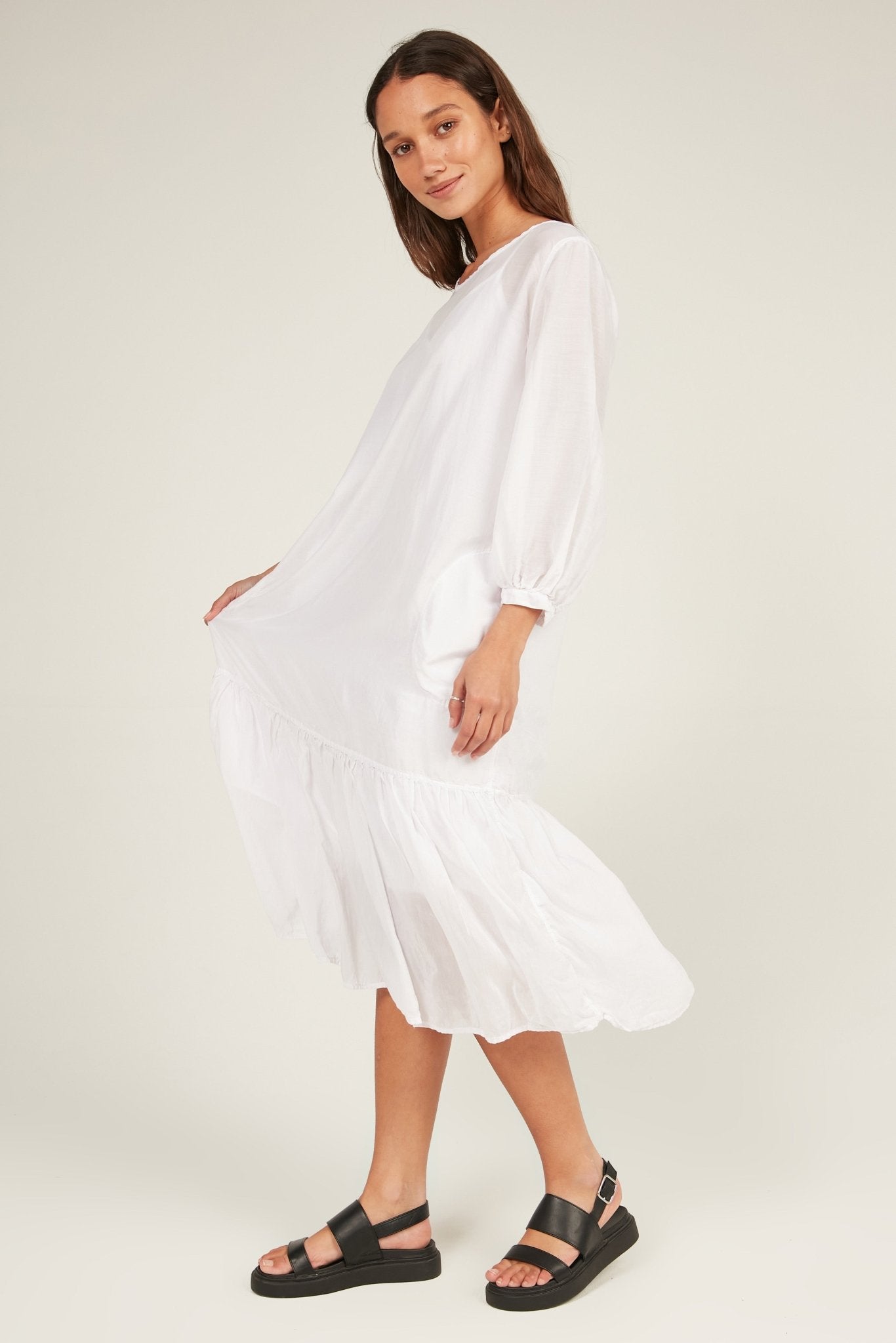 GINNY DRESS - BLANC - Primness