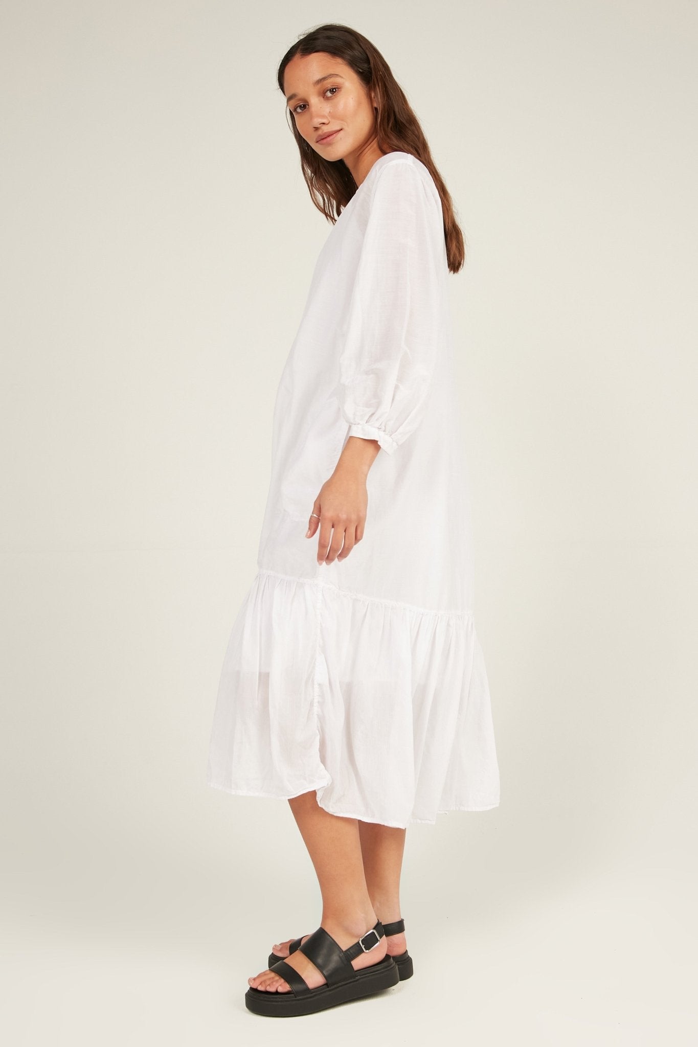 GINNY DRESS - BLANC - Primness