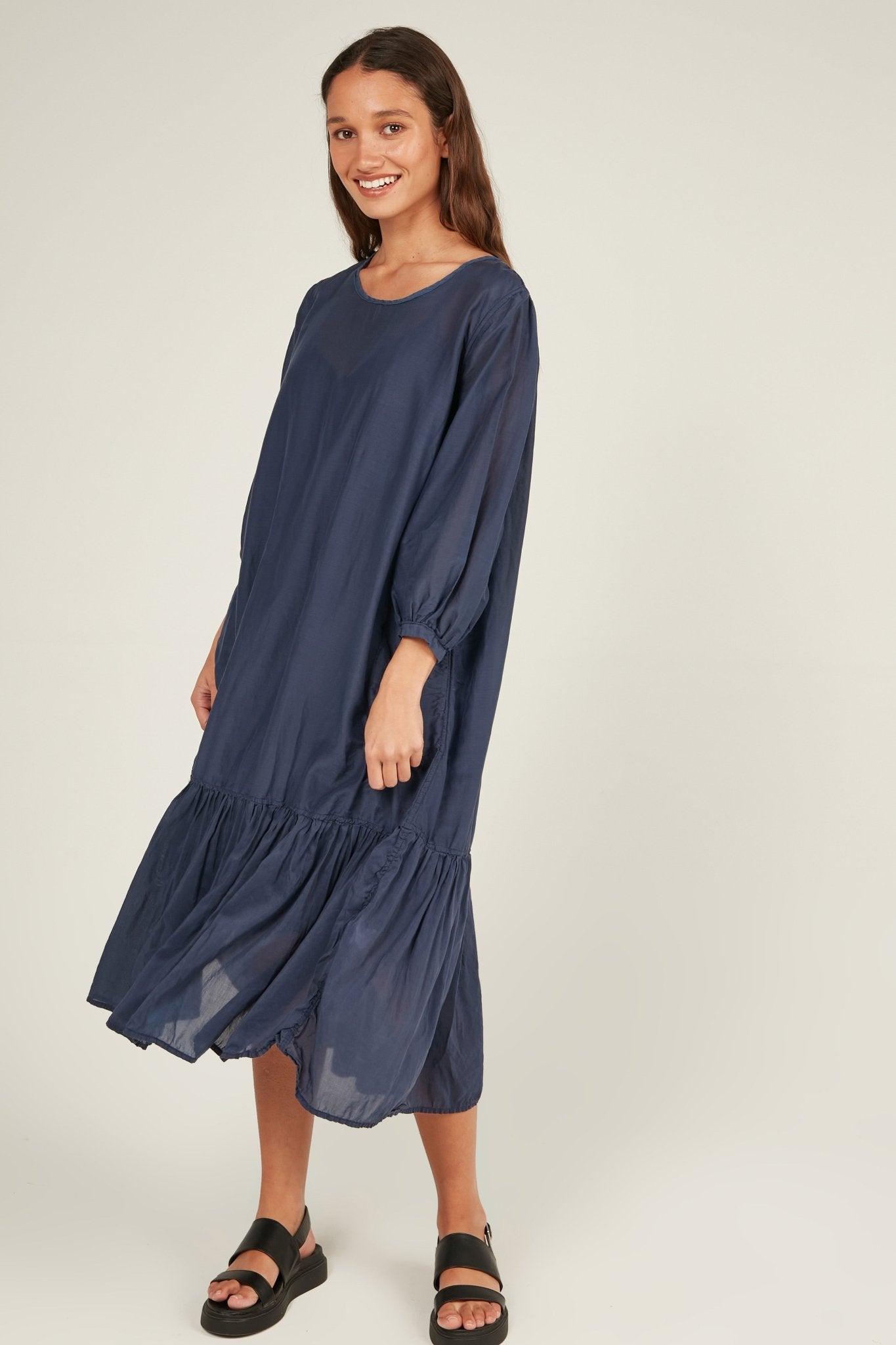 GINNY DRESS - DARK NAVY - Primness