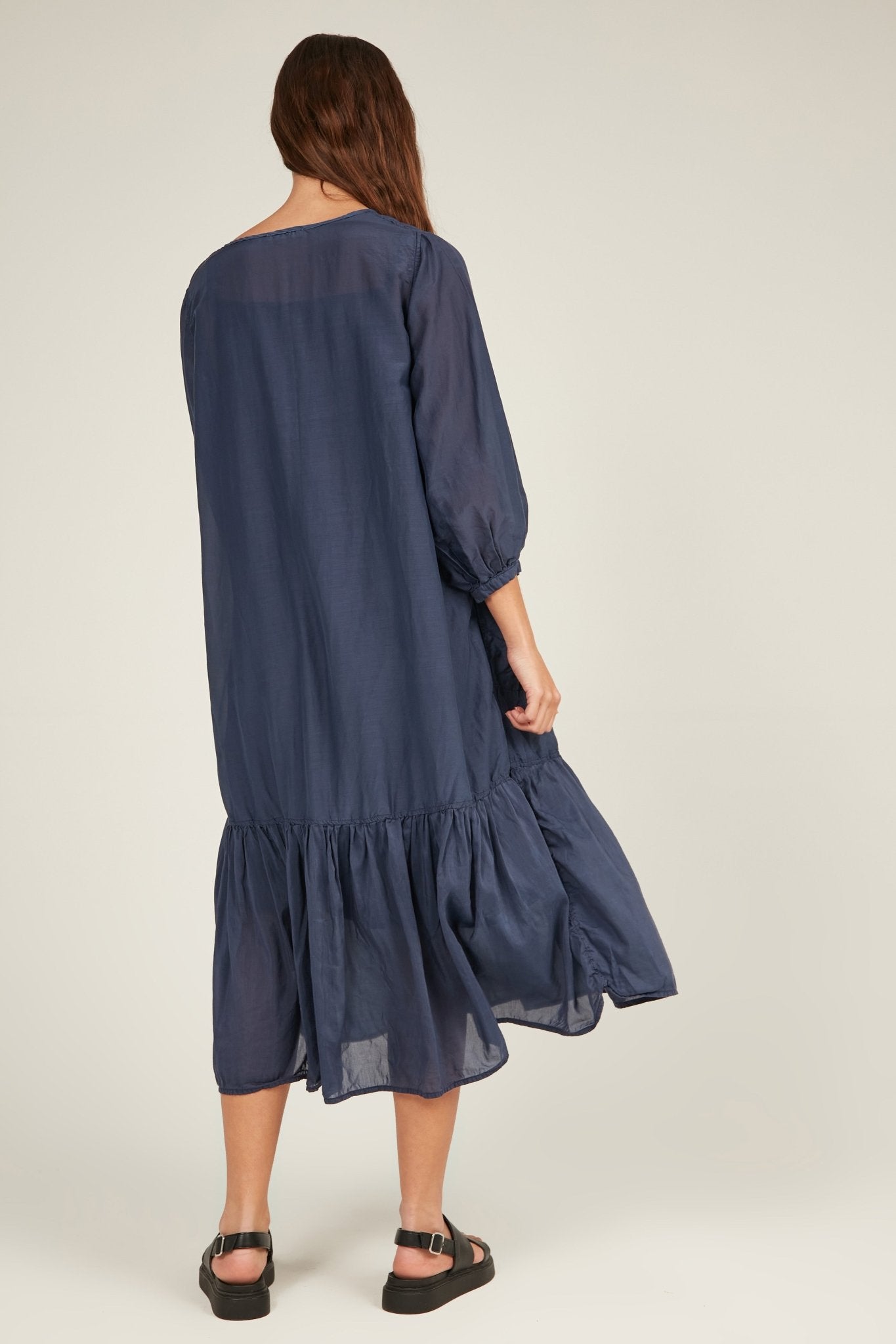 GINNY DRESS - DARK NAVY - Primness